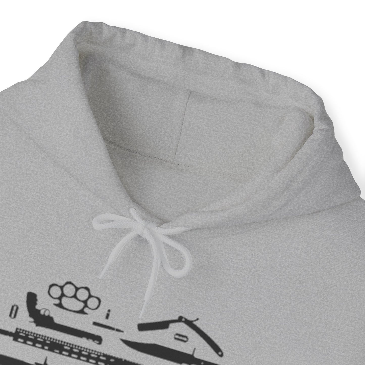 Love Guns Hooded Sweatshirt Printify