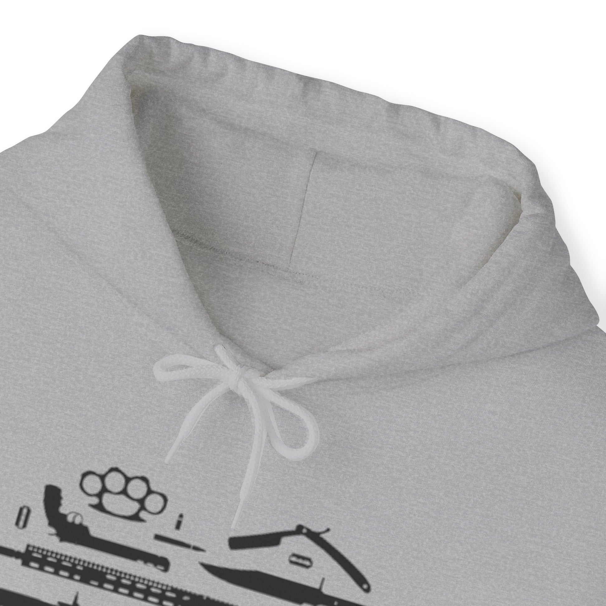 Love Guns Hooded Sweatshirt Printify