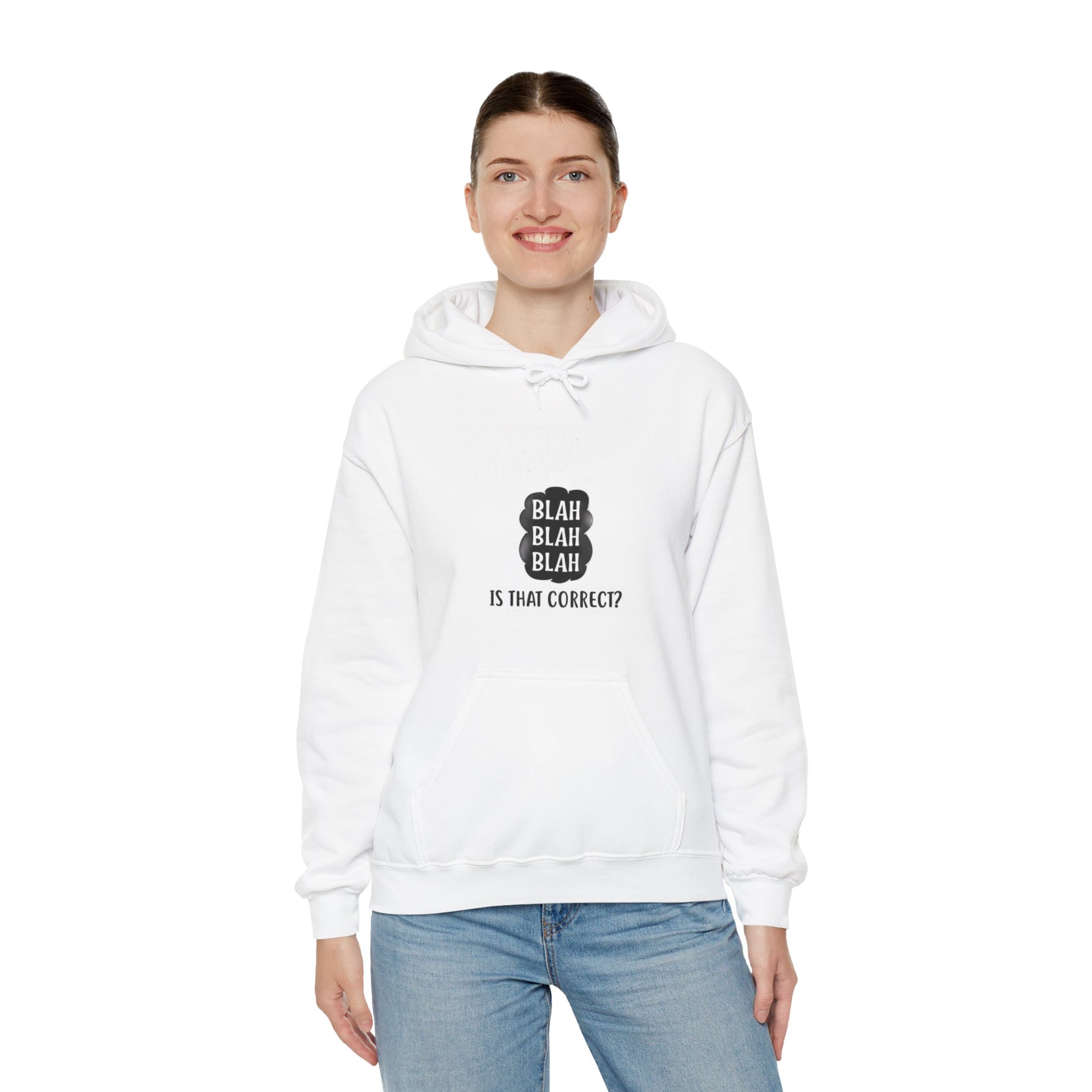 Bla Bla Bla Hoodie Sweatshirt Printify