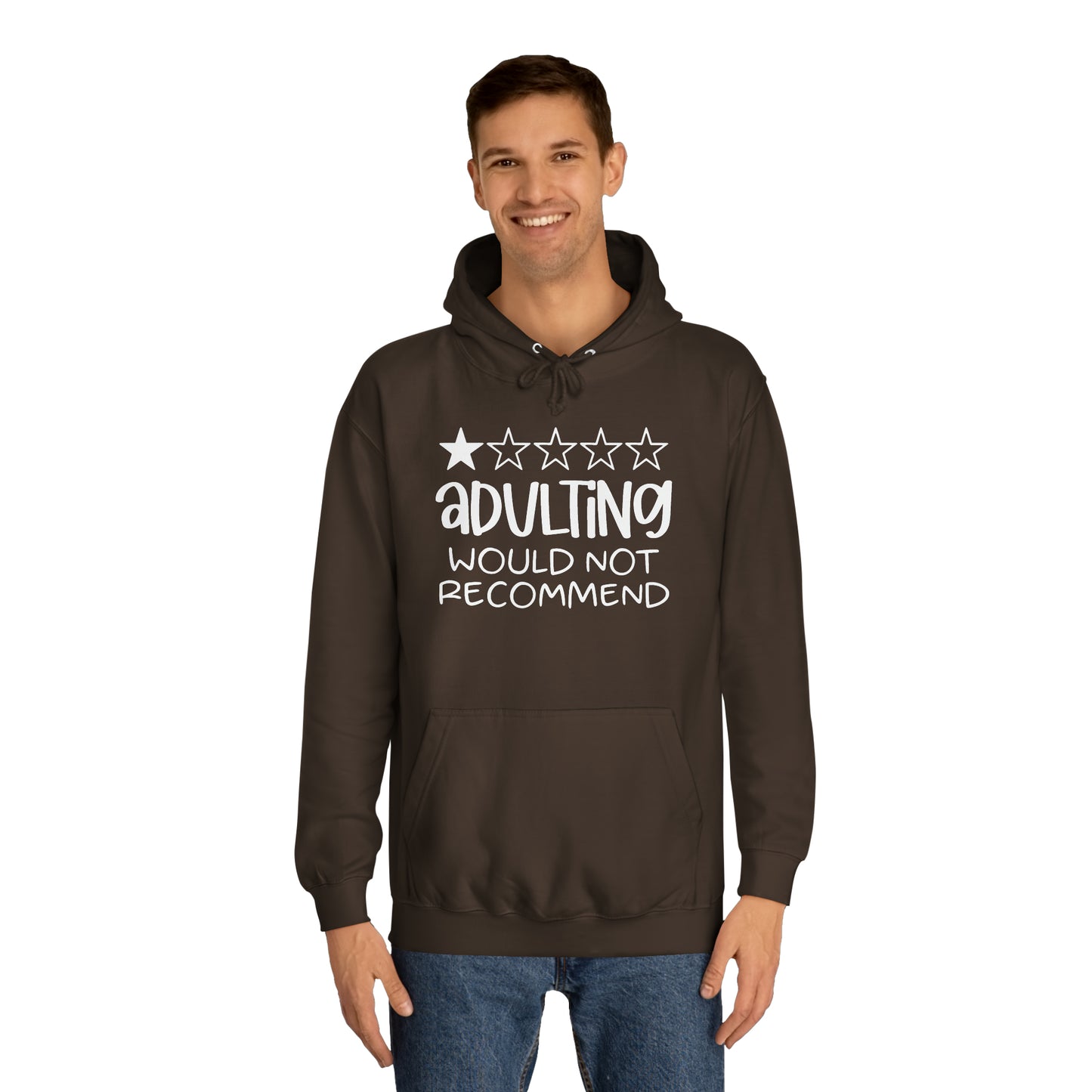 Adulting Hoodie Printify