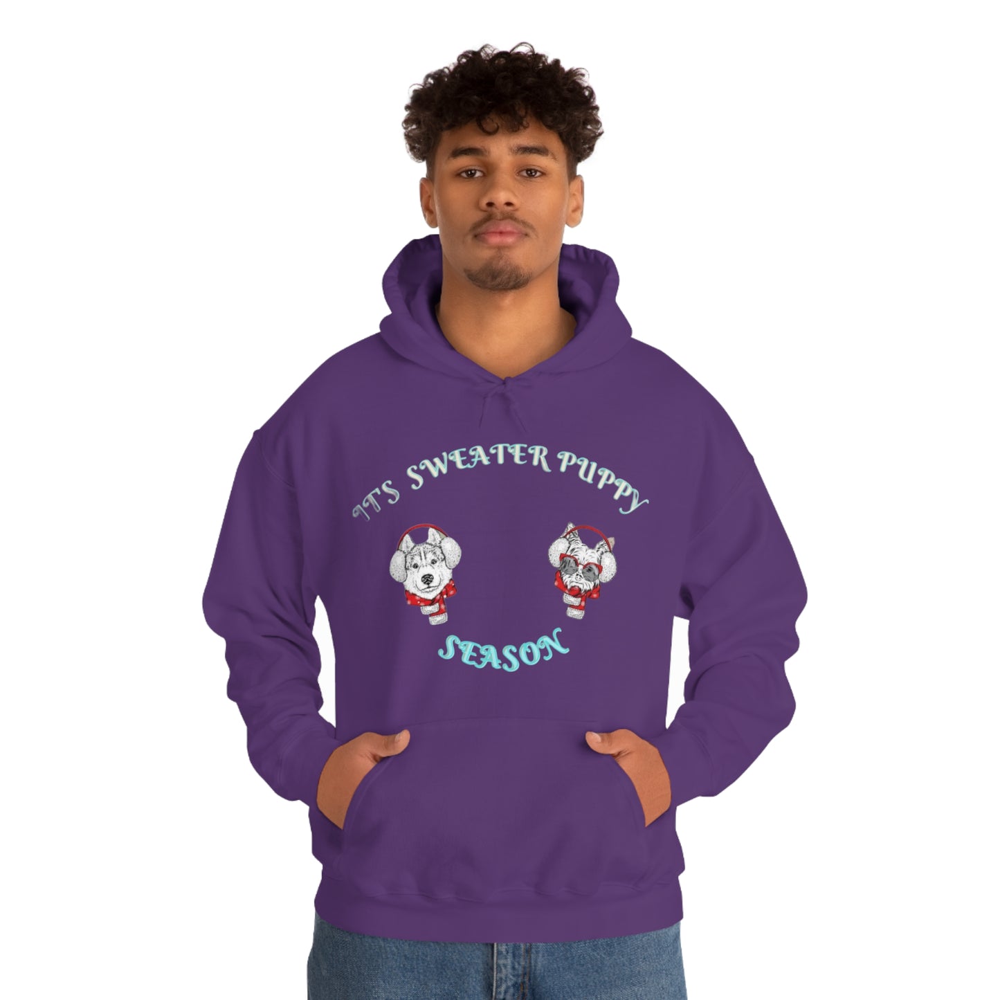 Sweater Puppy Season Hooded Sweatshirt