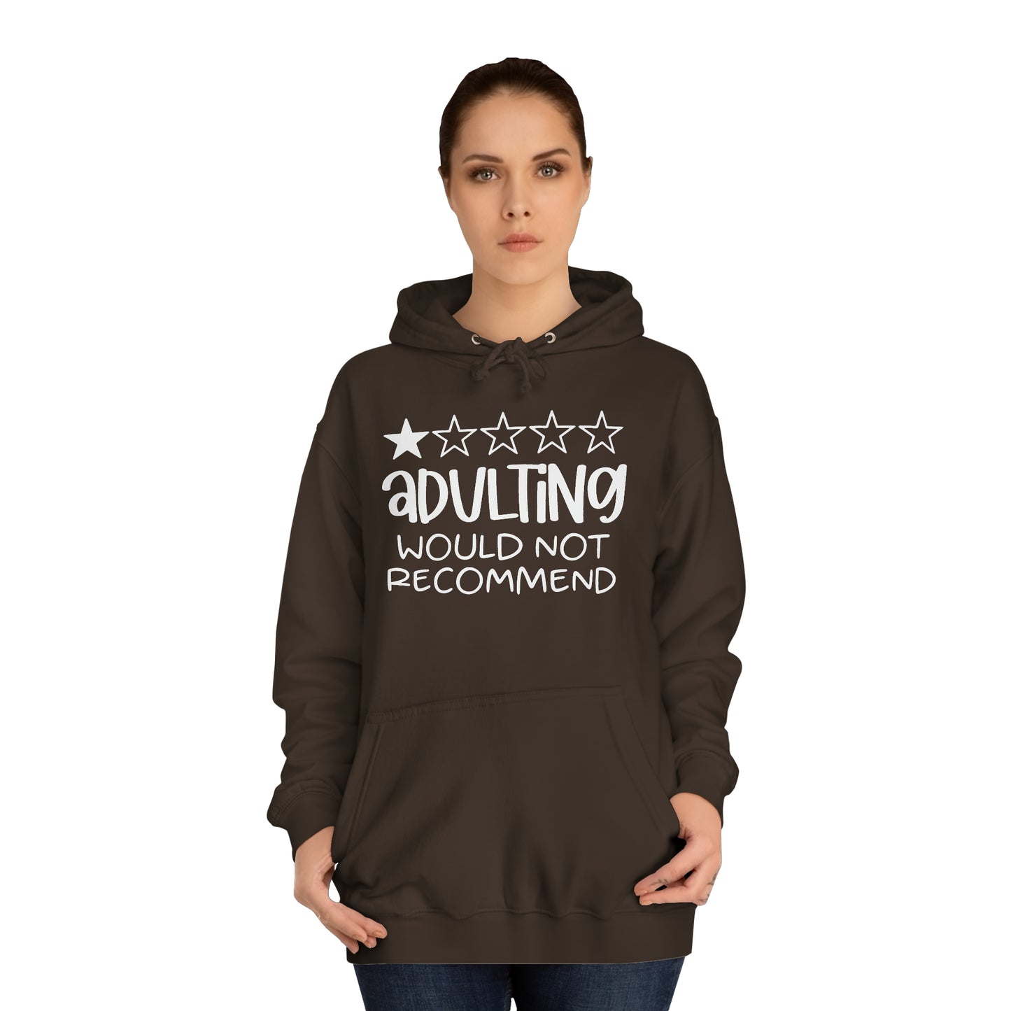 Adulting Hoodie Printify