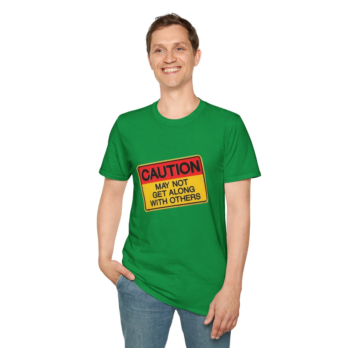 Caution T-Shirt Printify