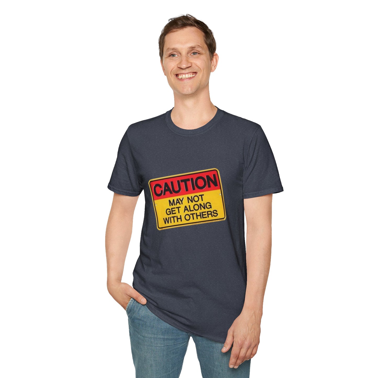 Caution T-Shirt Printify