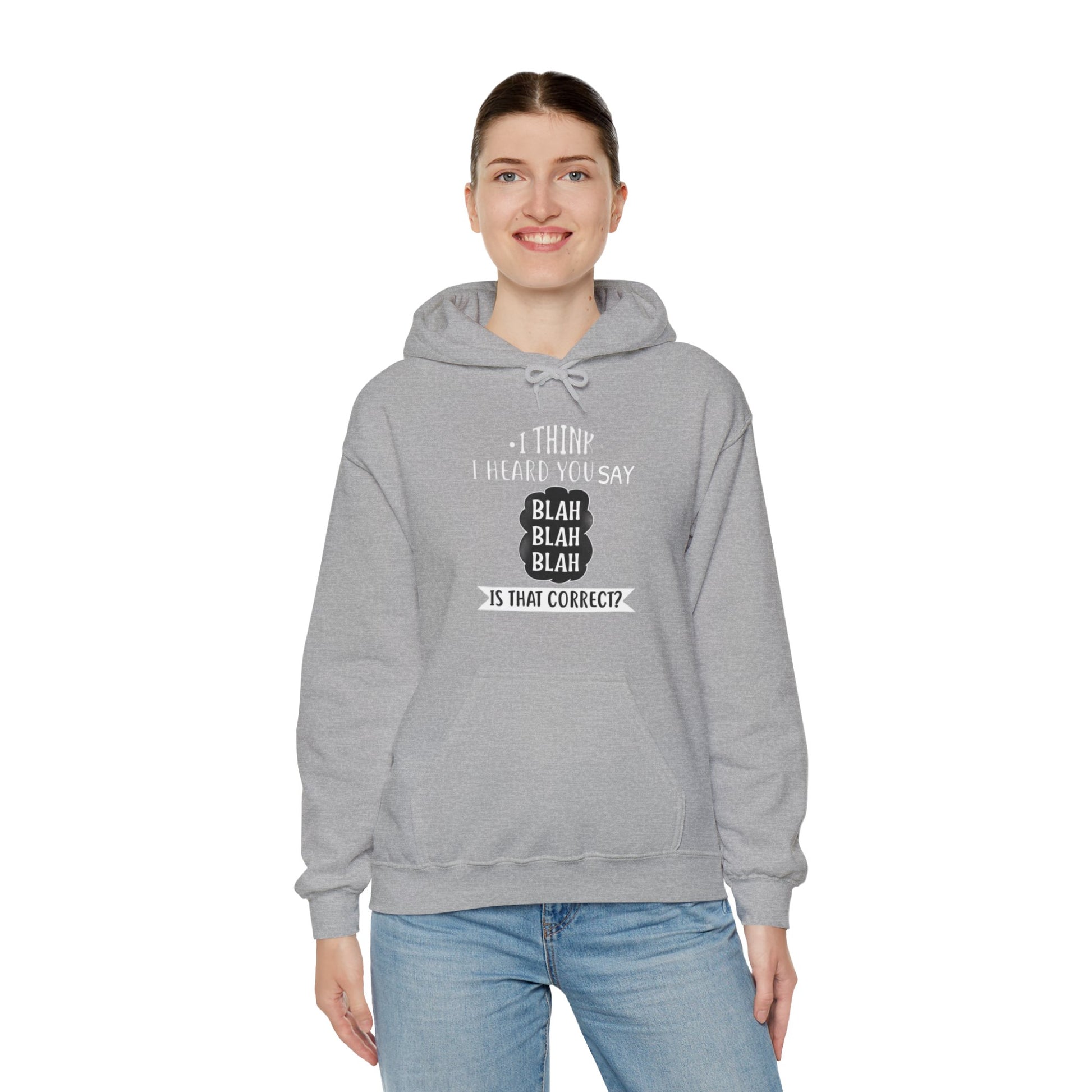 Bla Bla Bla Hoodie Sweatshirt Printify