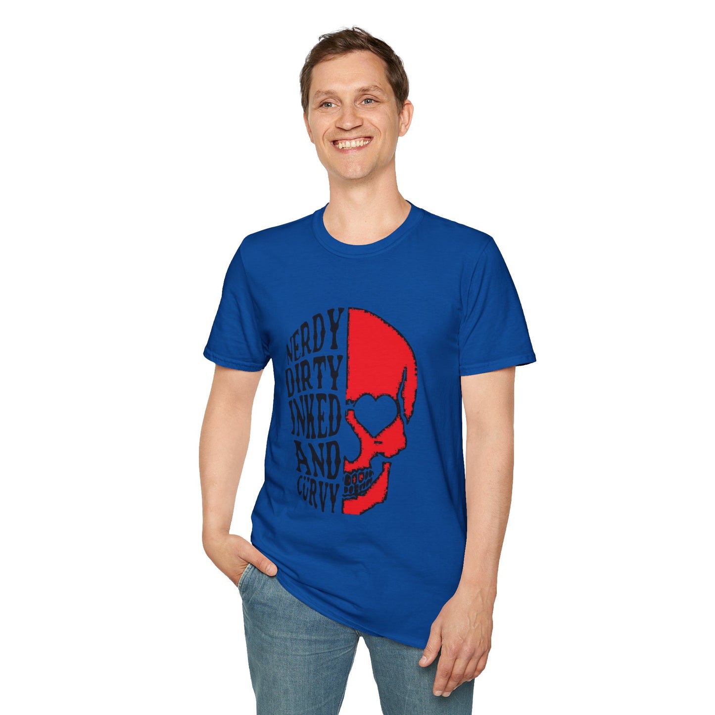 Nerdy, Dirty, Inked, and Curvy T-Shirt Printify