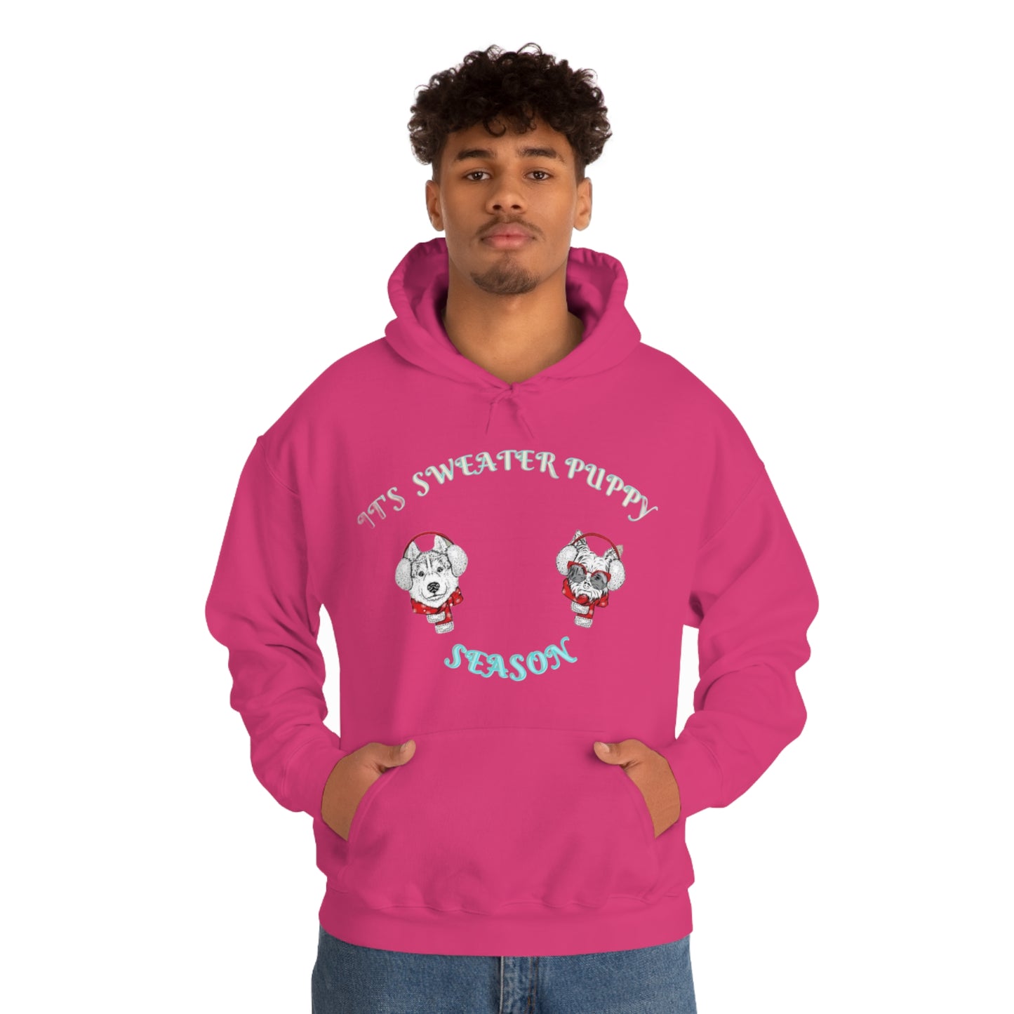 Sweater Puppy Season Hooded Sweatshirt