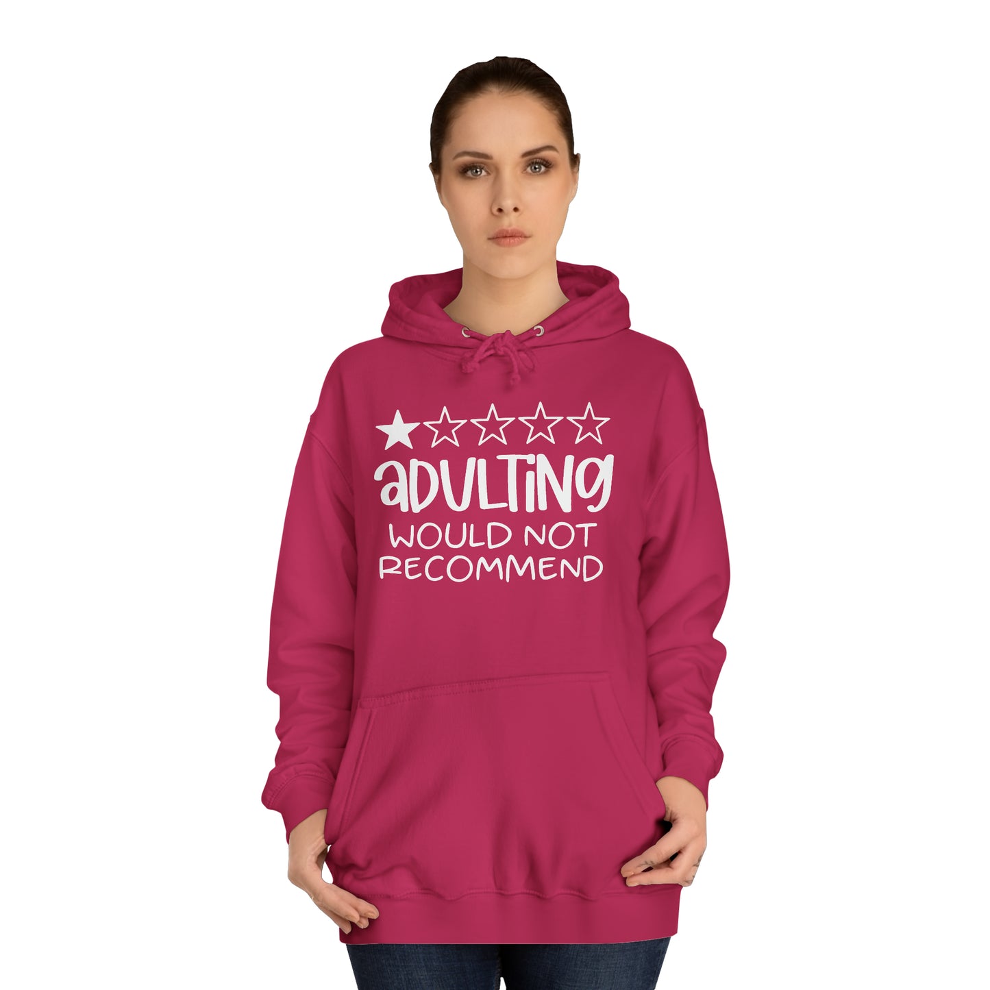 Adulting Hoodie Printify