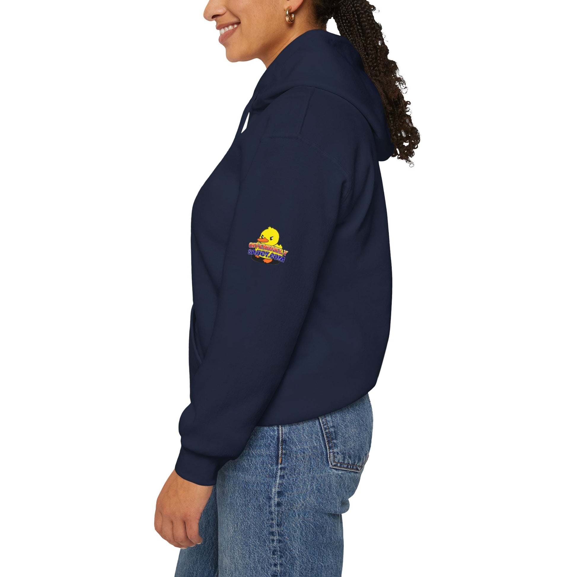 Stop Staring at My Pumpkins Hooded Sweatshirt Printify