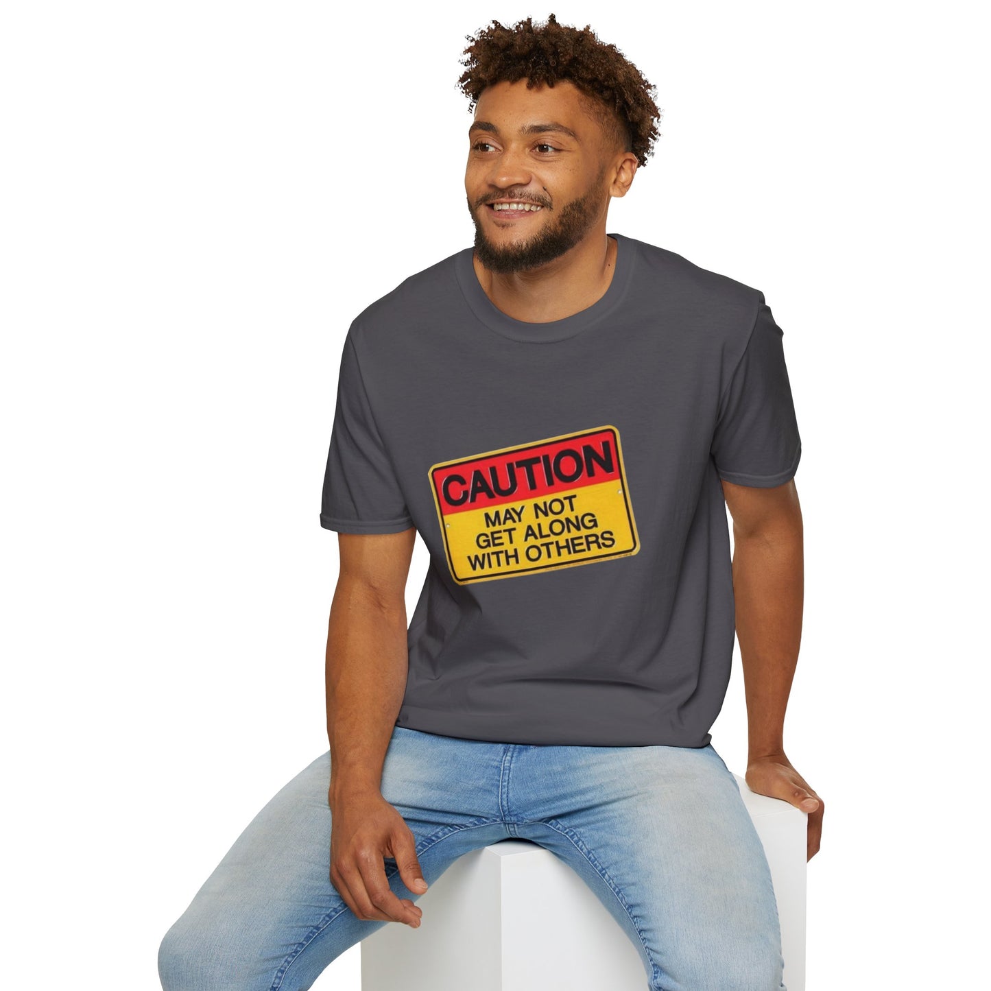 Caution T-Shirt Printify
