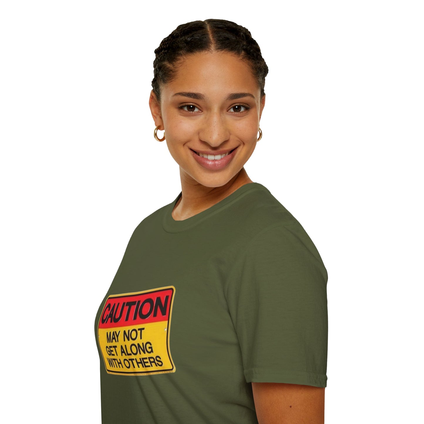 Caution T-Shirt Printify