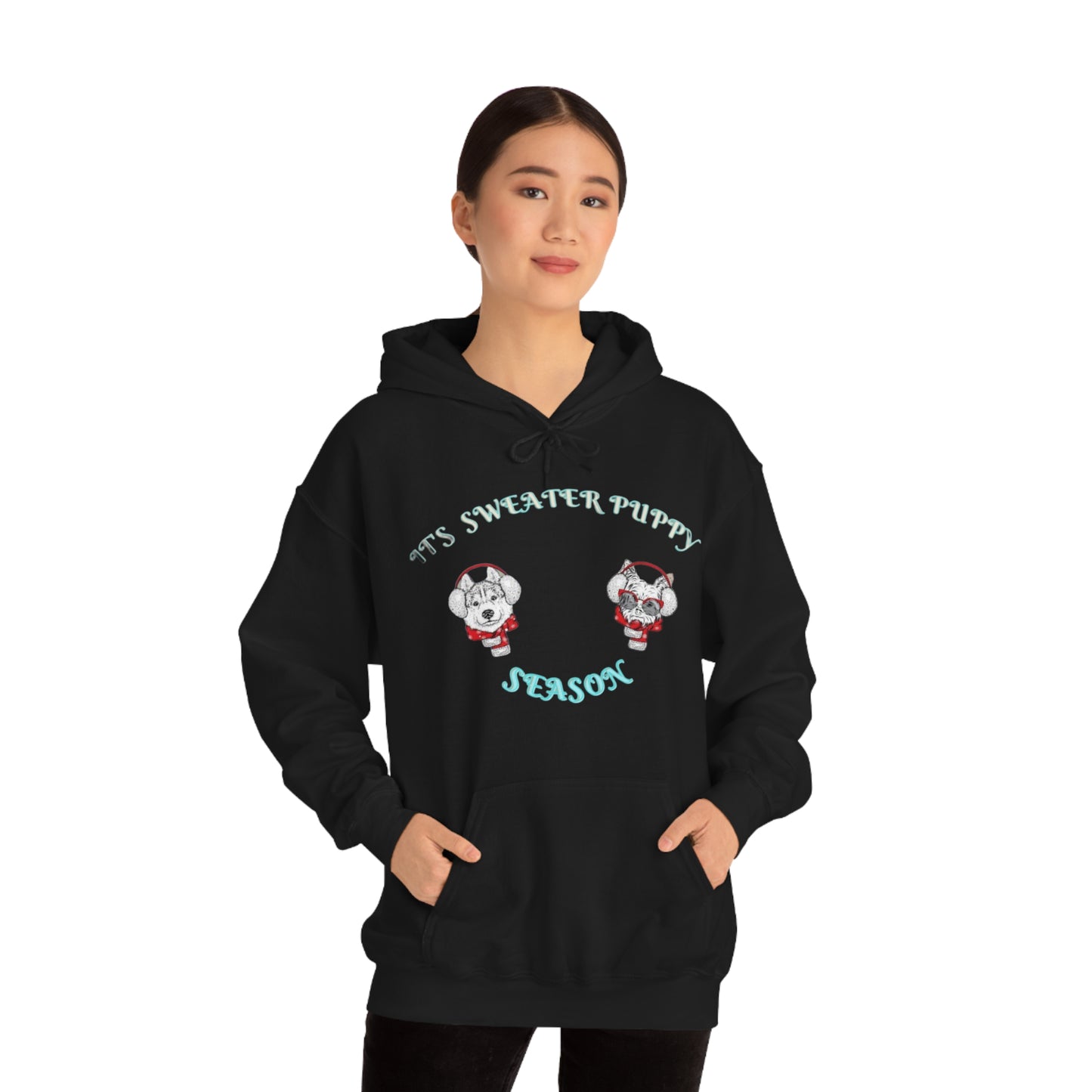 Sweater Puppy Season Hooded Sweatshirt