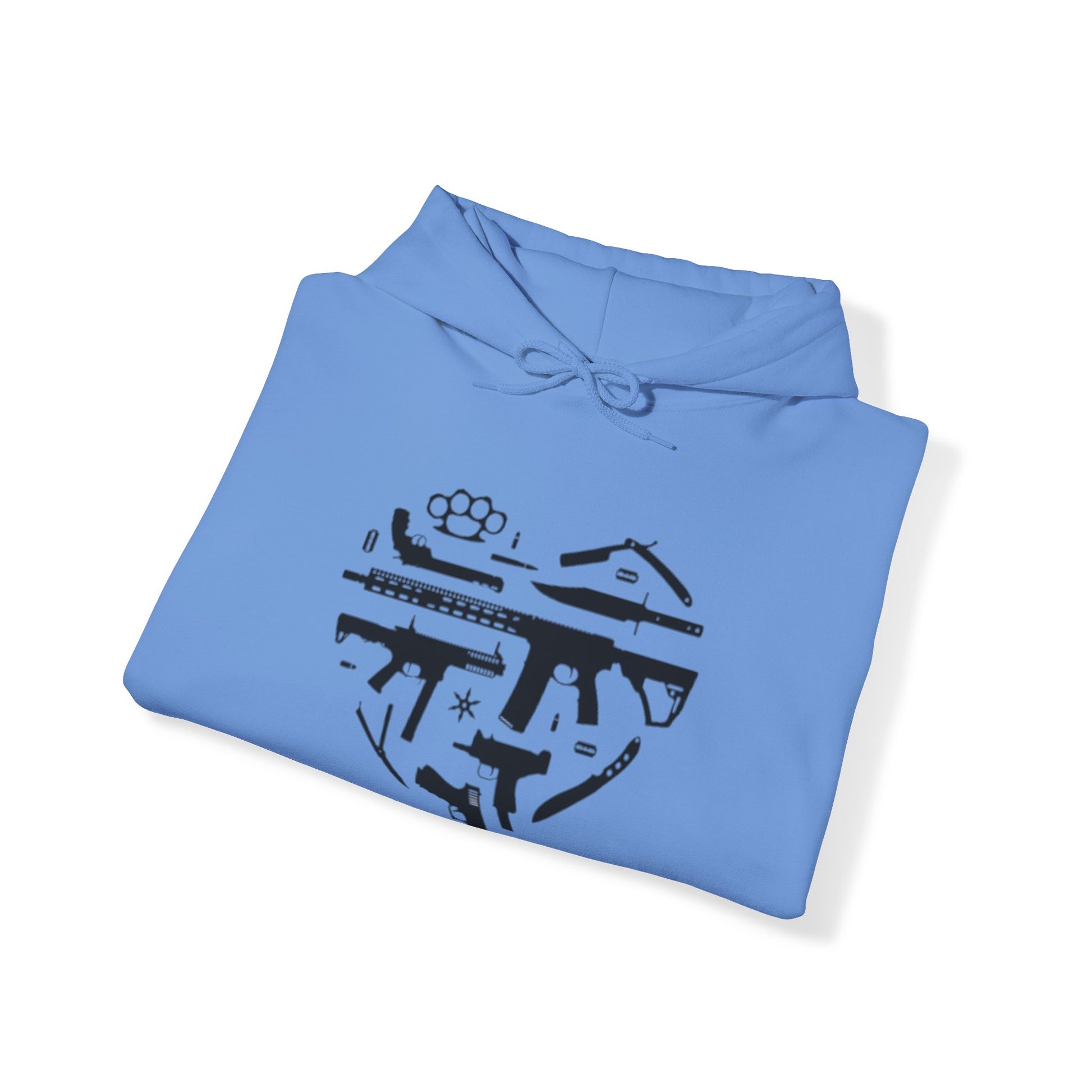 Love Guns Hooded Sweatshirt Printify