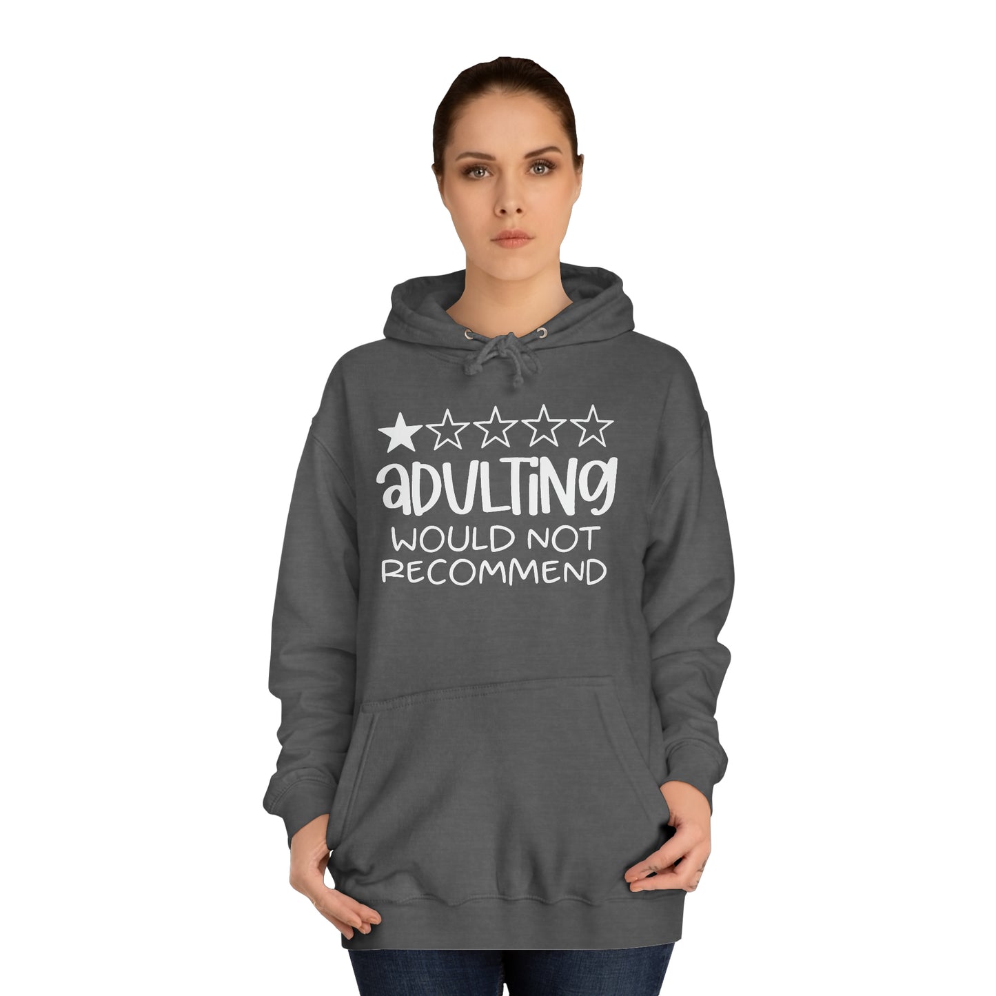 Adulting Hoodie Printify