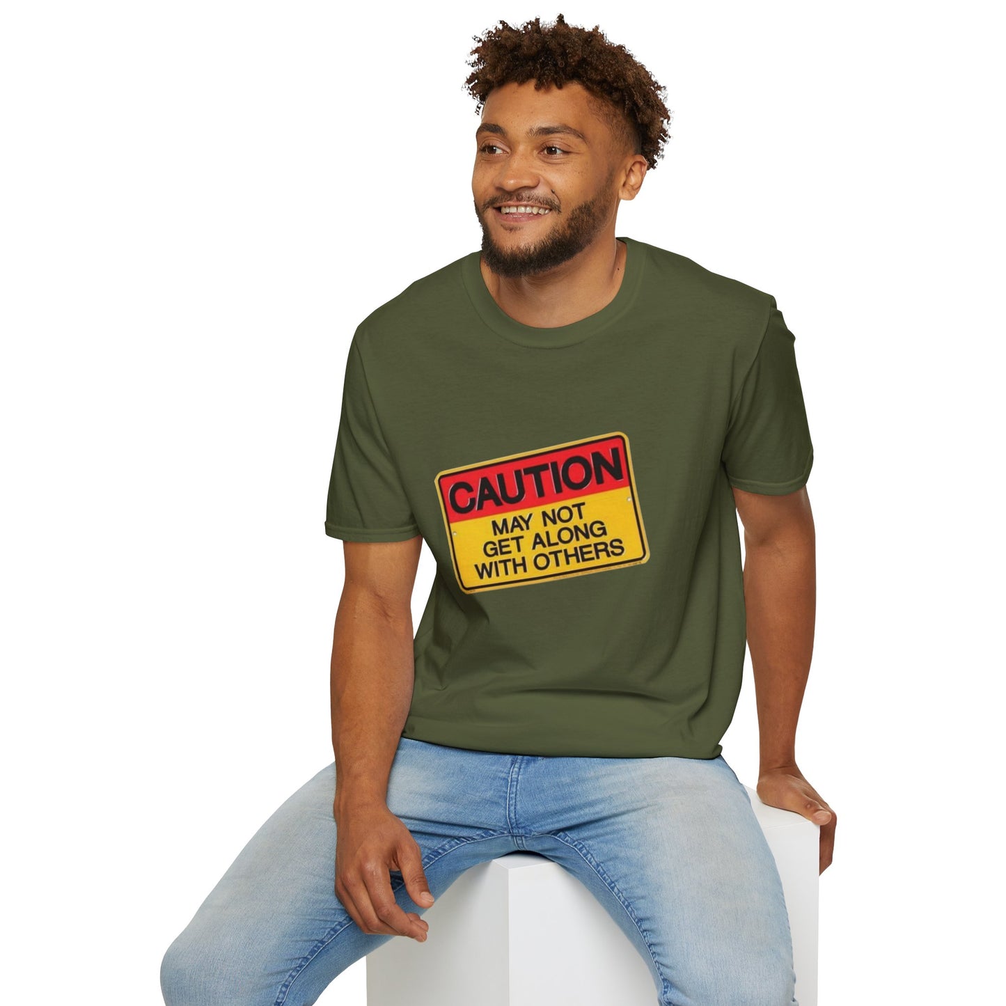 Caution T-Shirt Printify