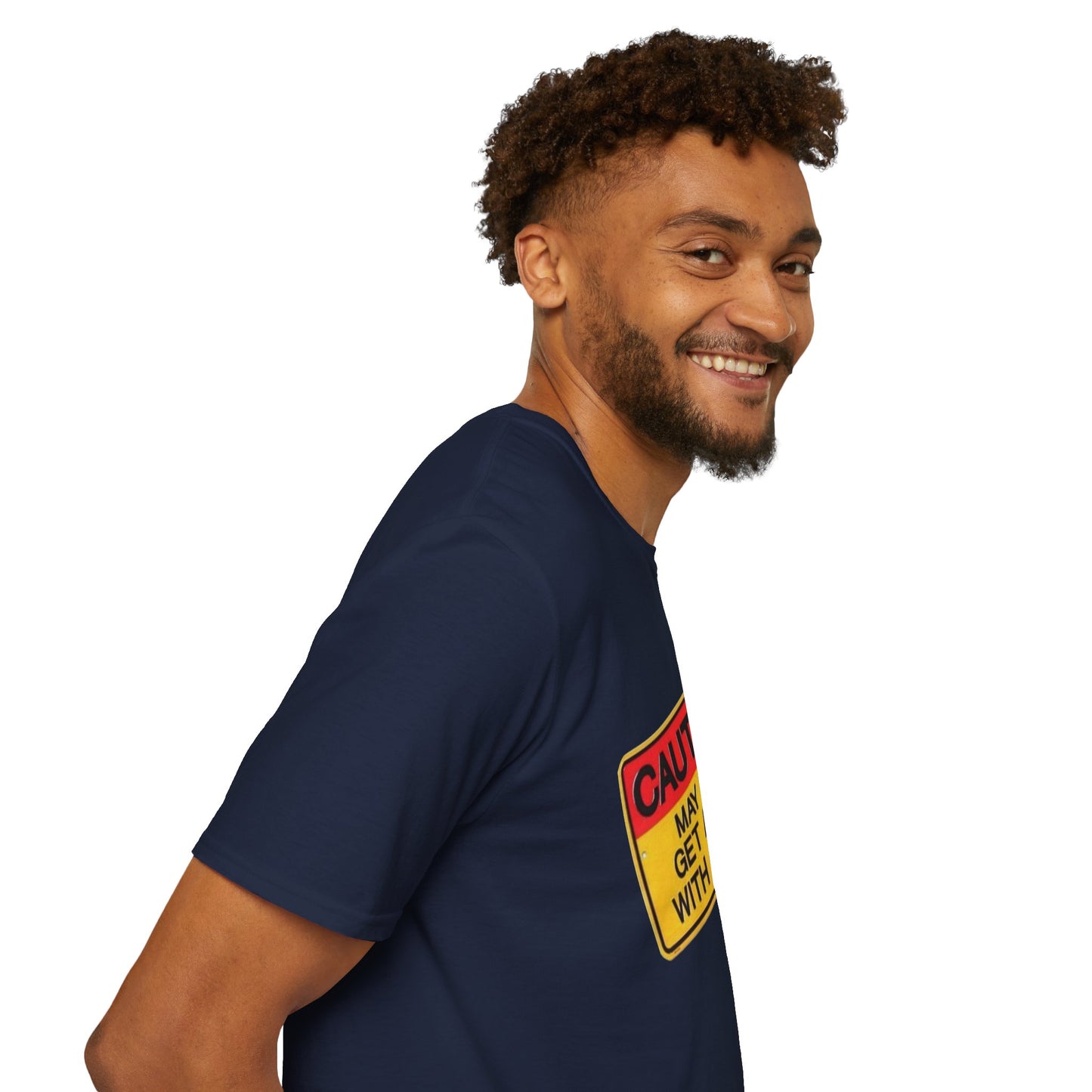Caution T-Shirt Printify