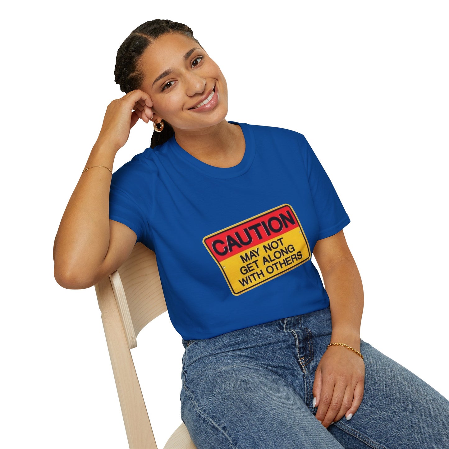 Caution T-Shirt Printify