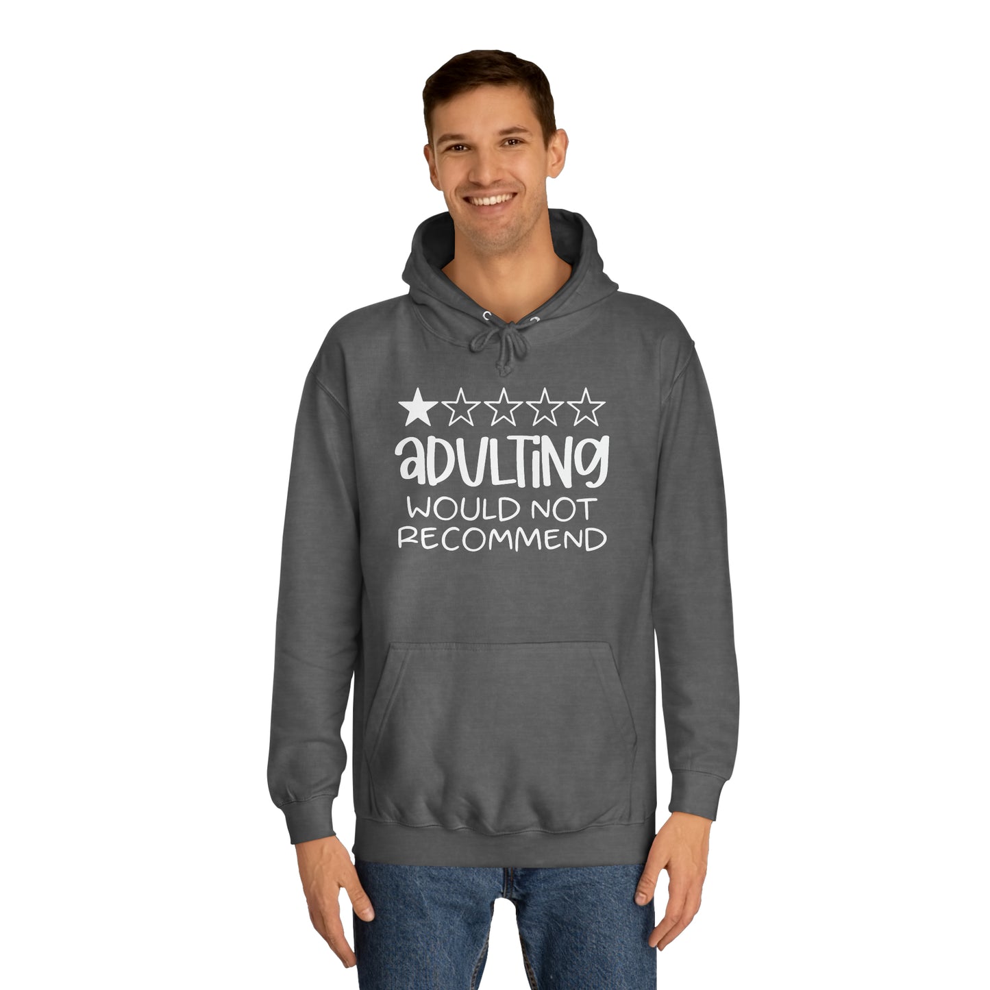 Adulting Hoodie Printify