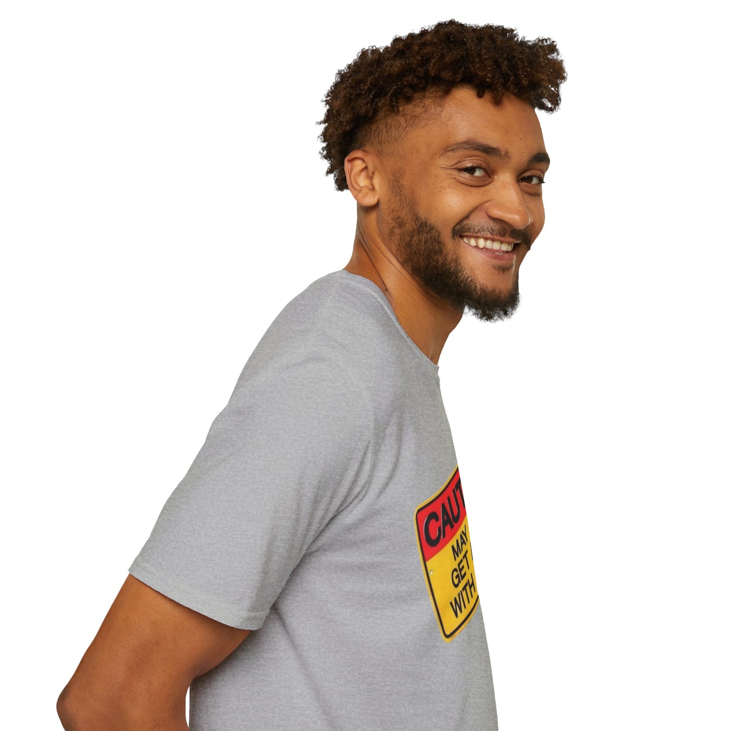 Caution T-Shirt Printify