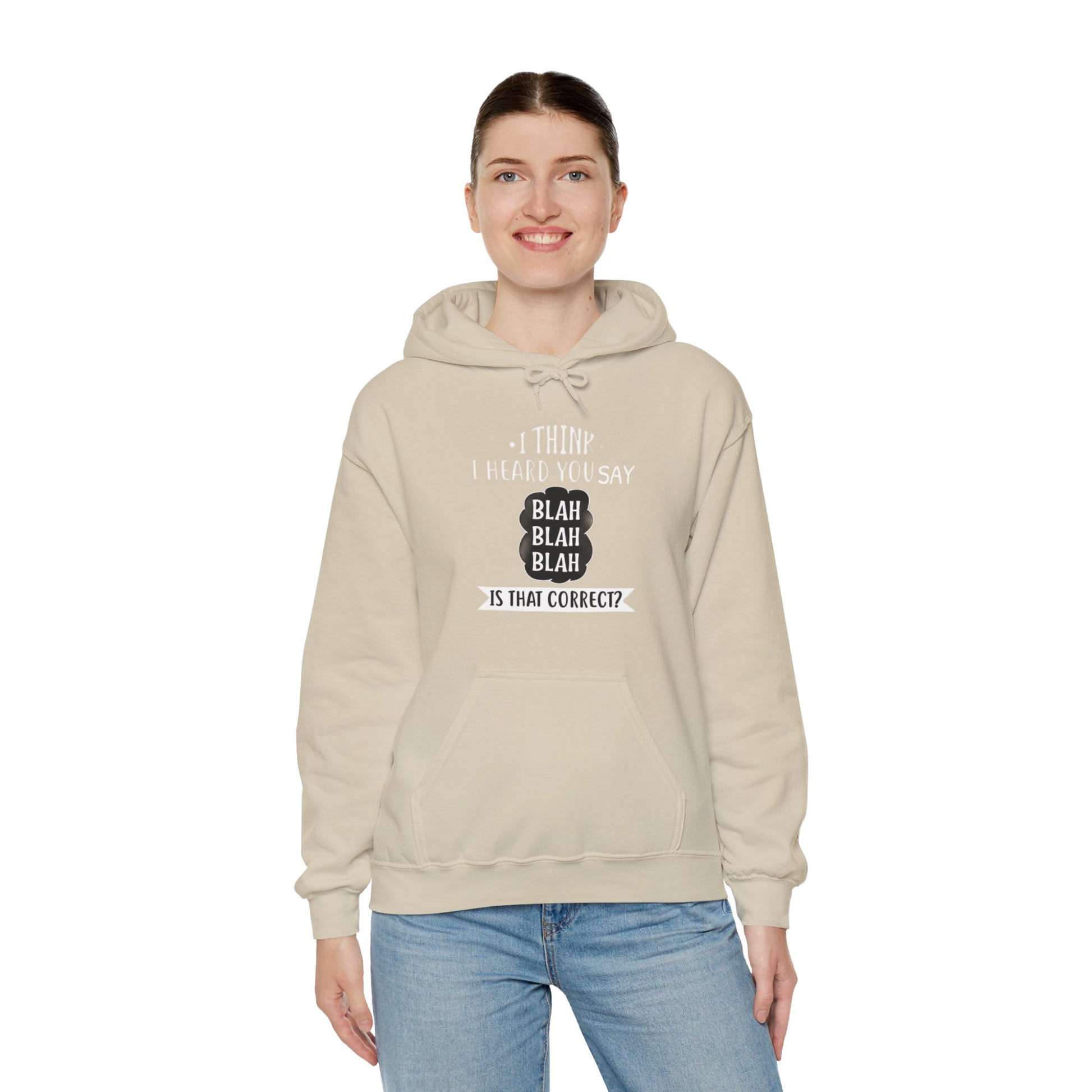 Bla Bla Bla Hoodie Sweatshirt Printify