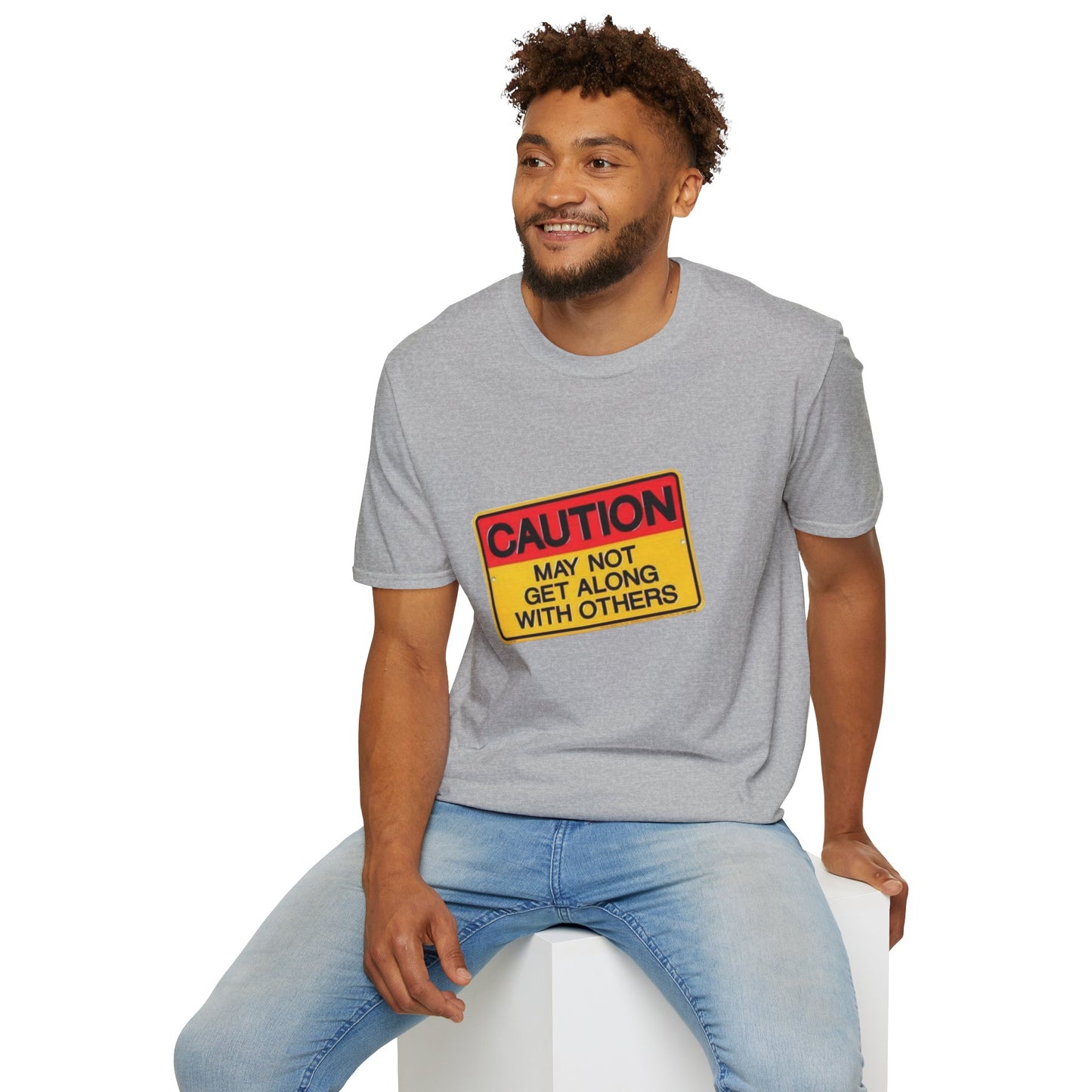 Caution T-Shirt Printify