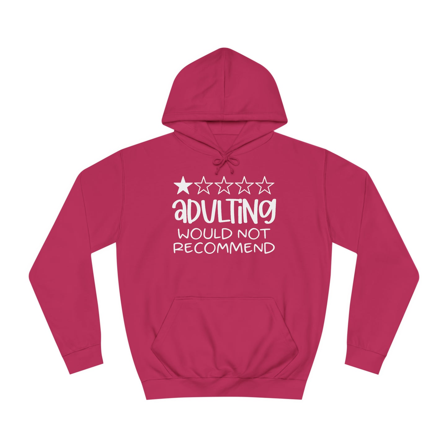 Adulting Hoodie Printify