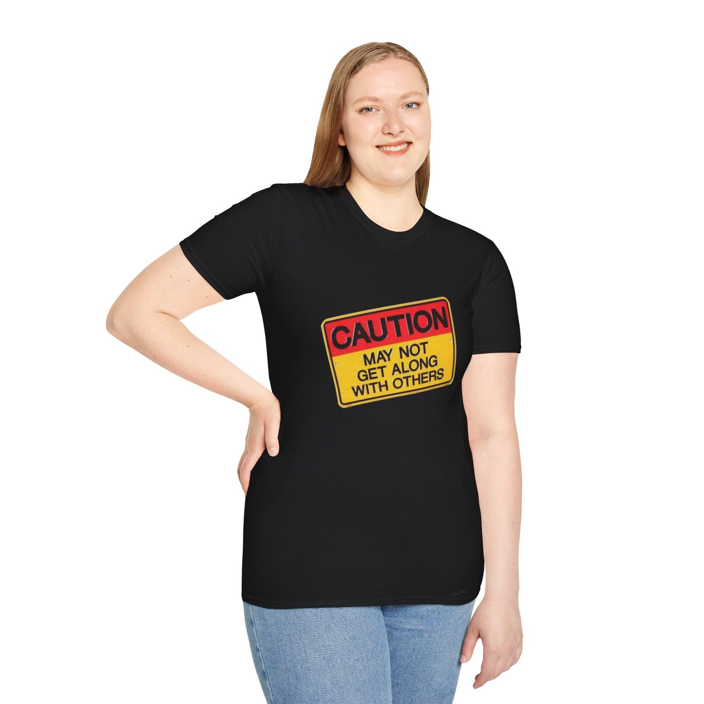 Caution T-Shirt Printify
