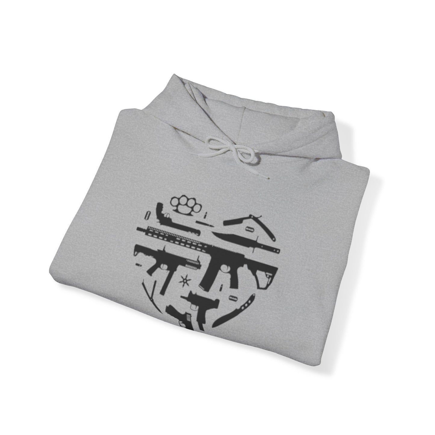 Love Guns Hooded Sweatshirt Printify