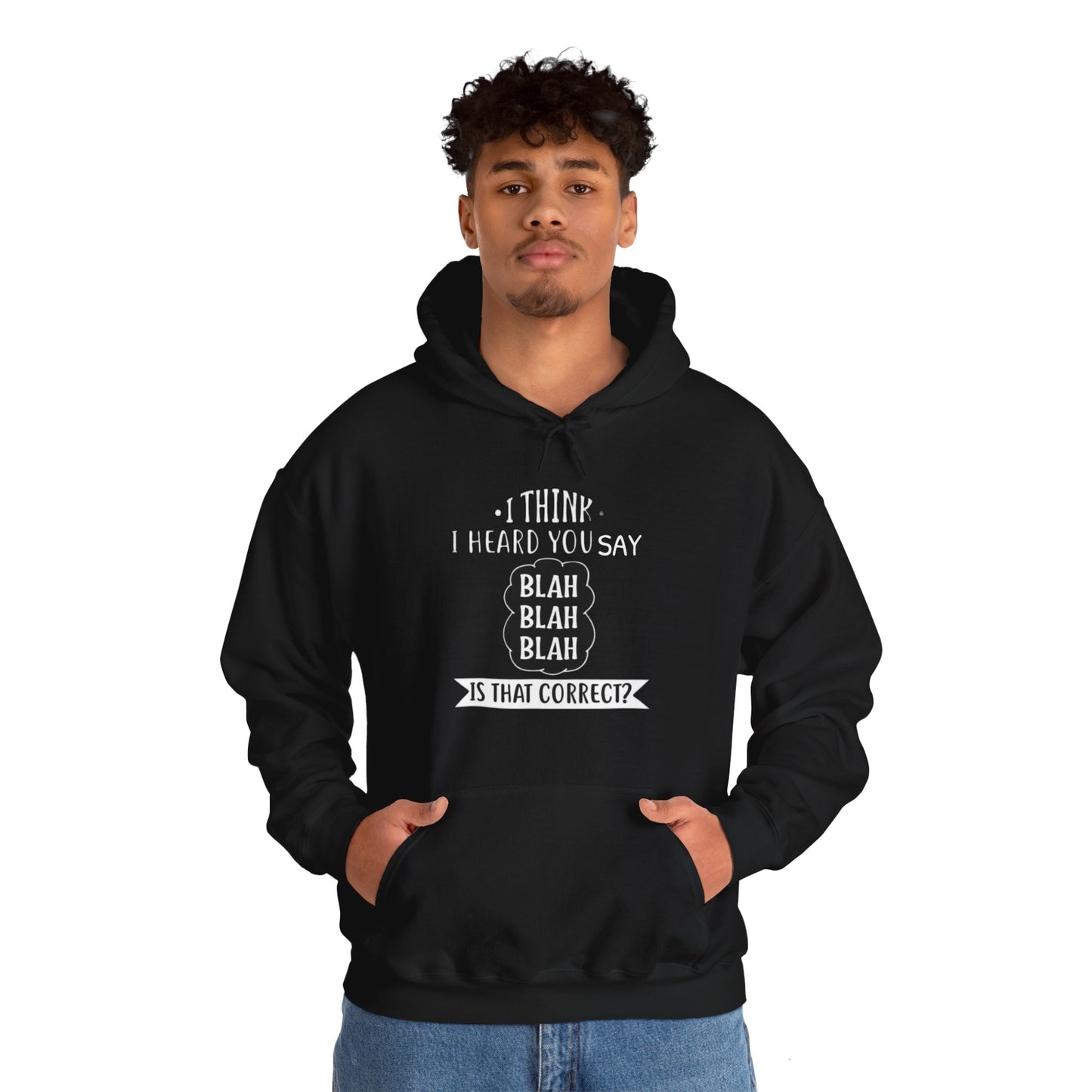 Bla Bla Bla Hoodie Sweatshirt Printify