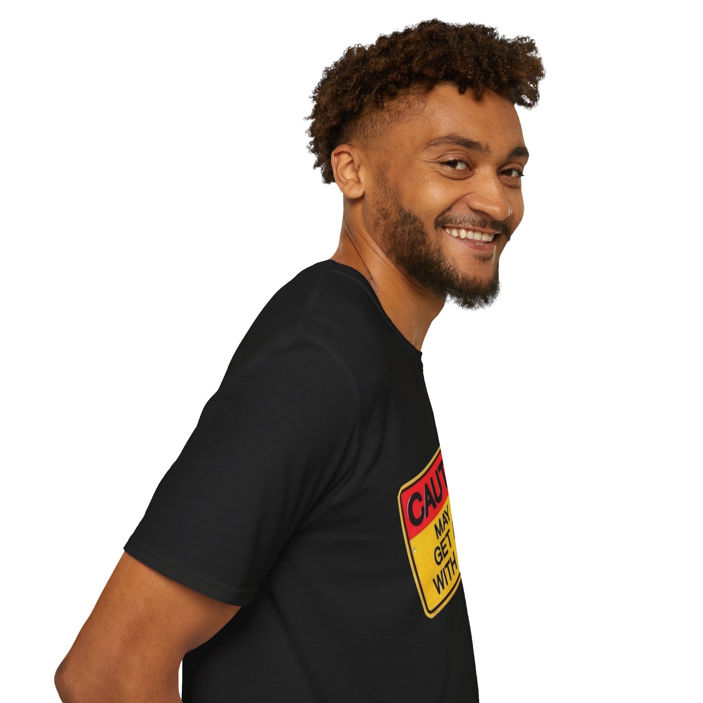 Caution T-Shirt Printify