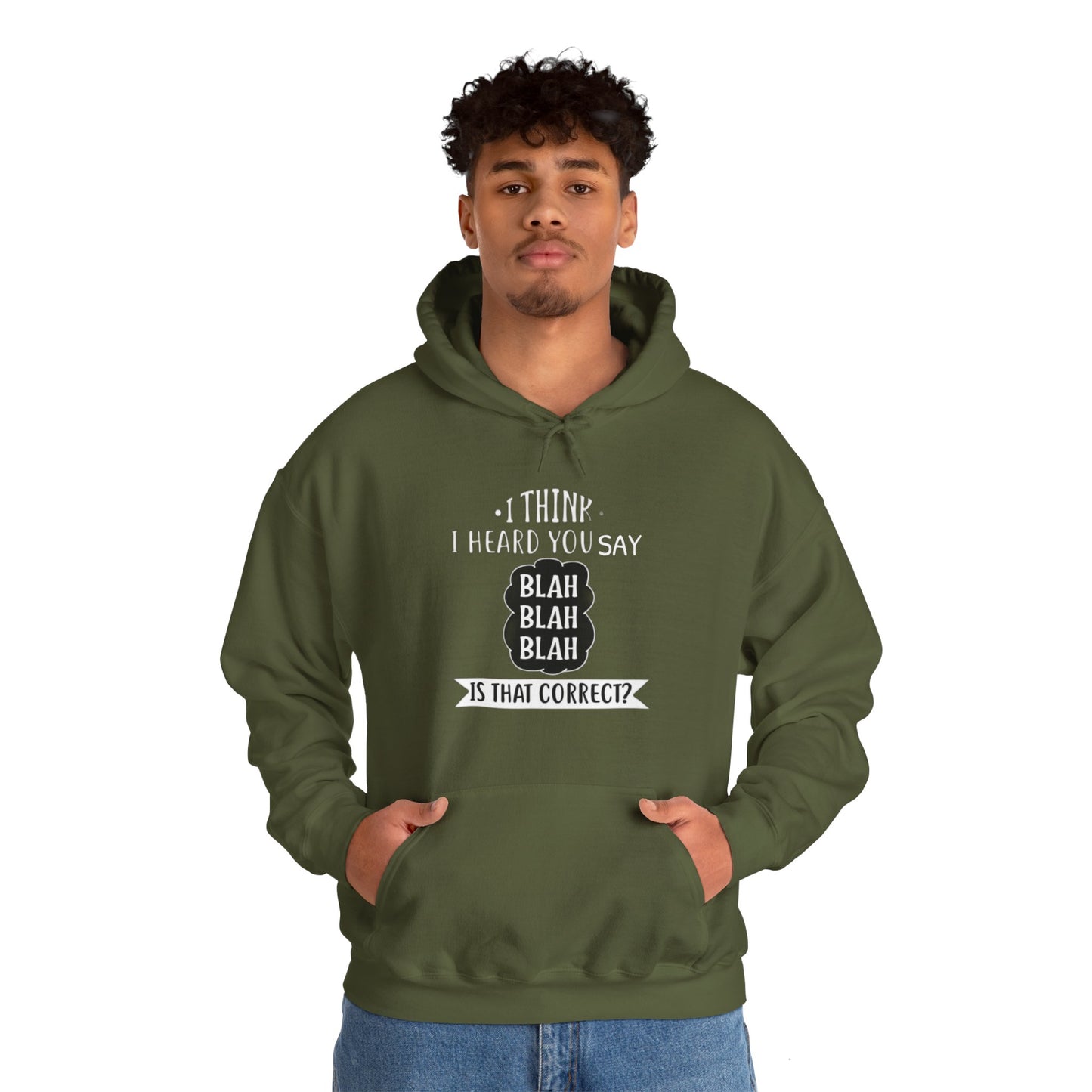 Bla Bla Bla Hoodie Sweatshirt Printify