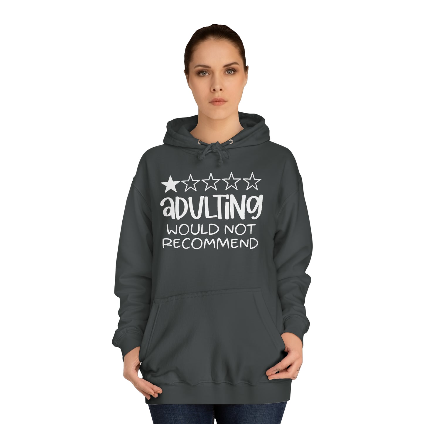Adulting Hoodie Printify