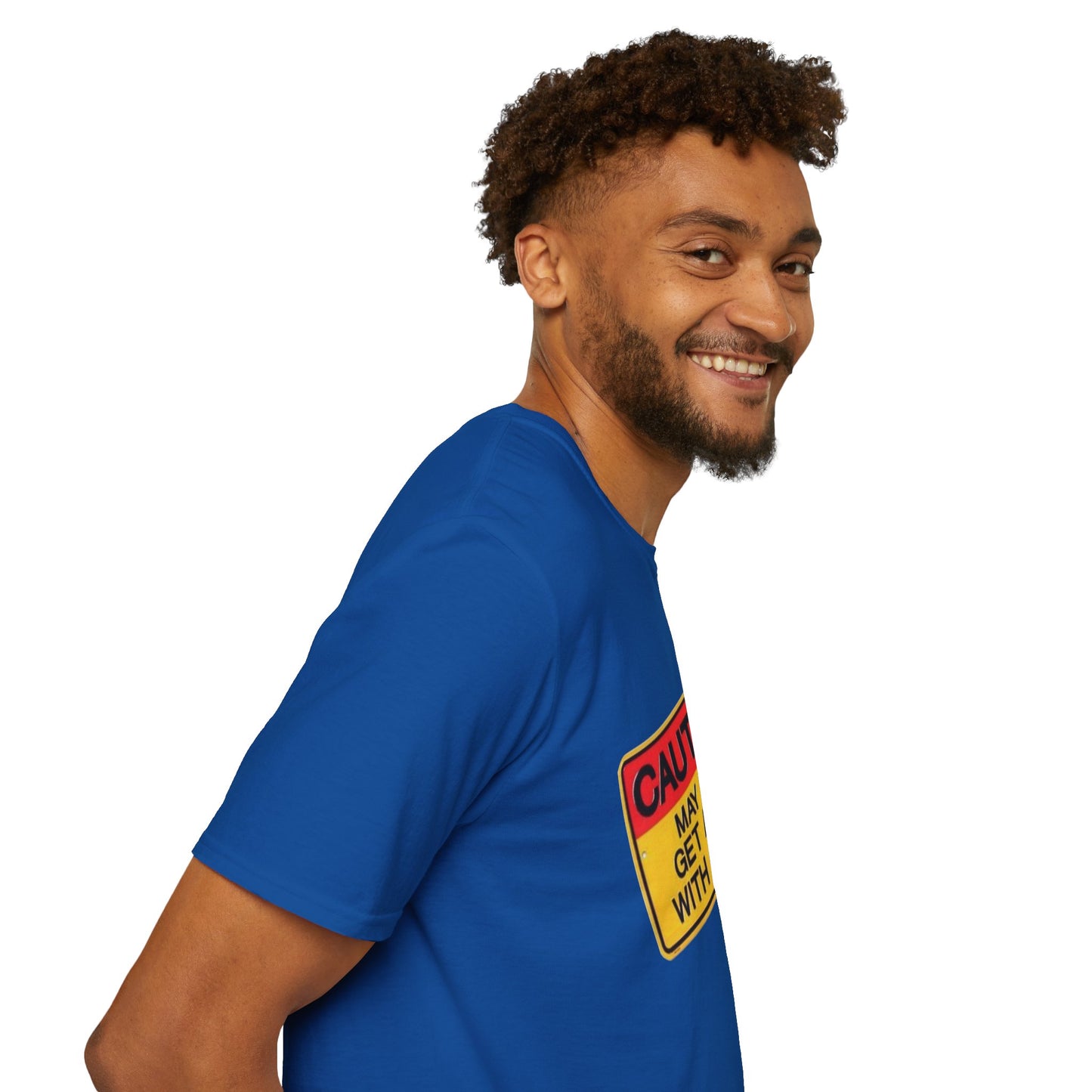 Caution T-Shirt Printify