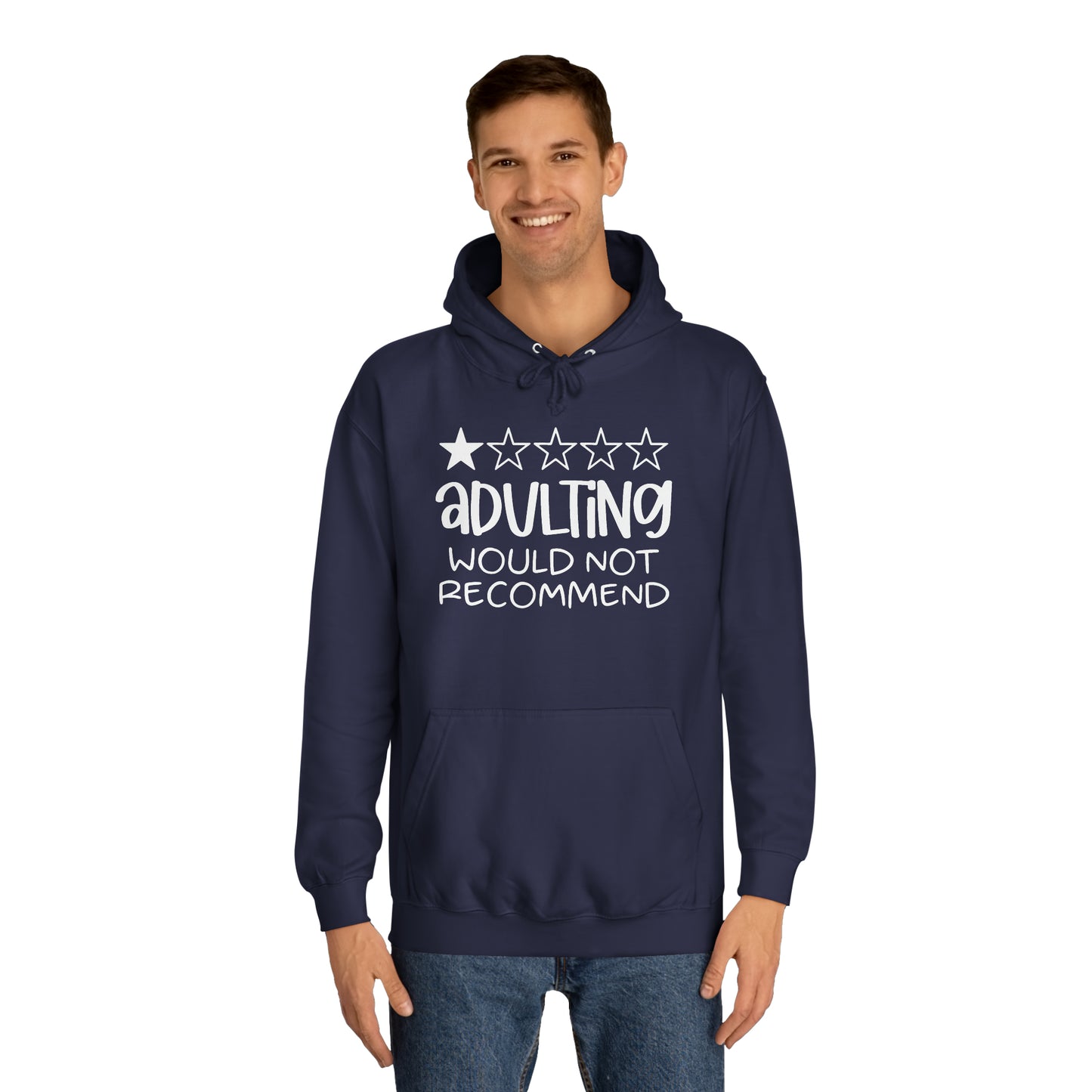 Adulting Hoodie Printify