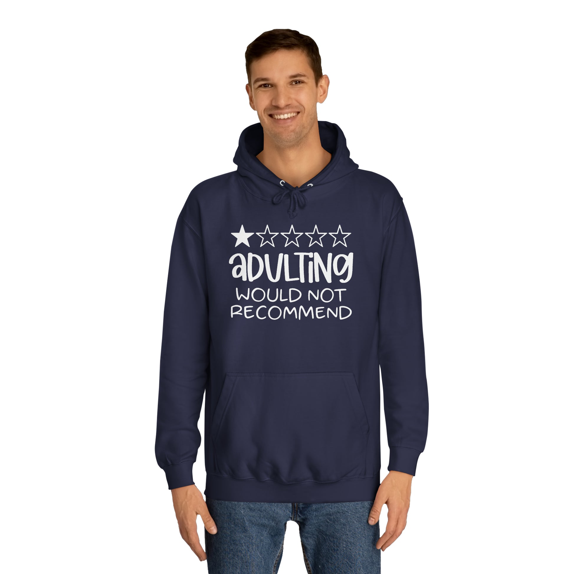 Adulting Hoodie Printify