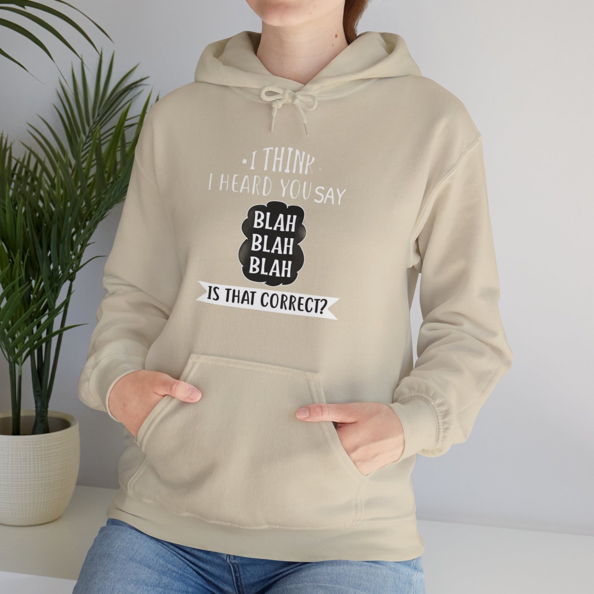 Bla Bla Bla Hoodie Sweatshirt Printify