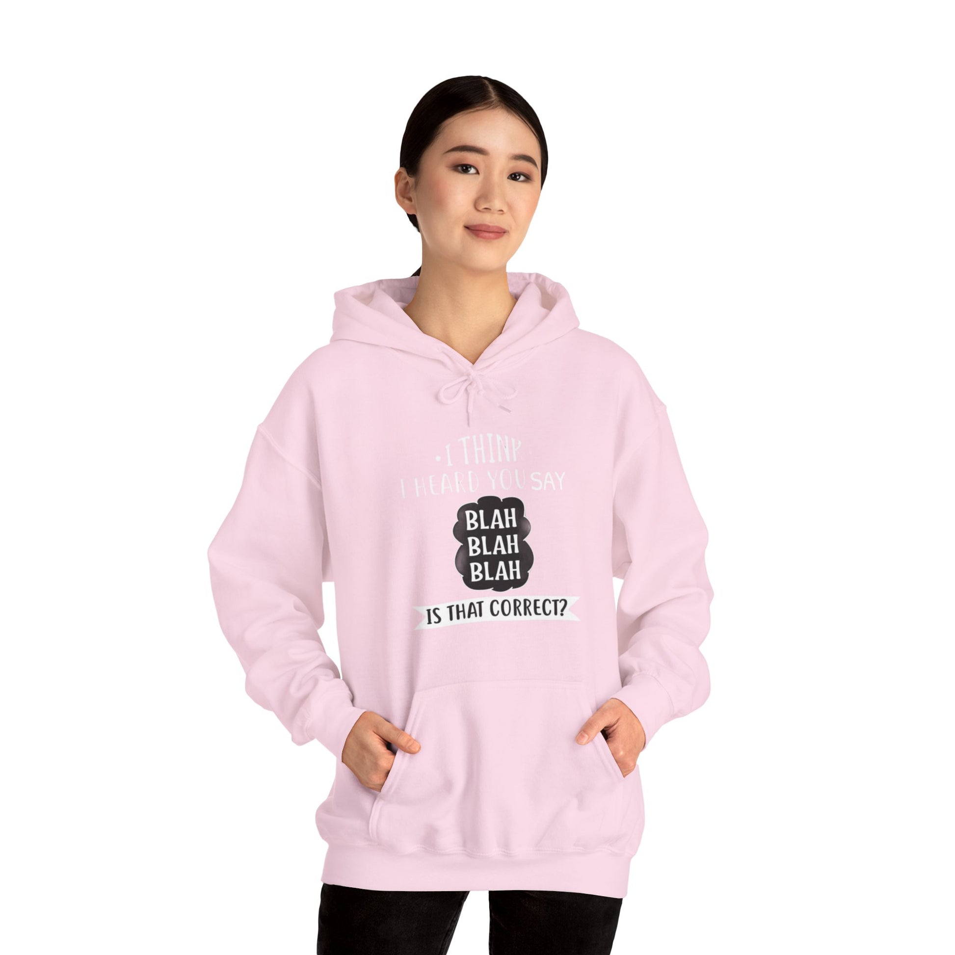 Bla Bla Bla Hoodie Sweatshirt Printify