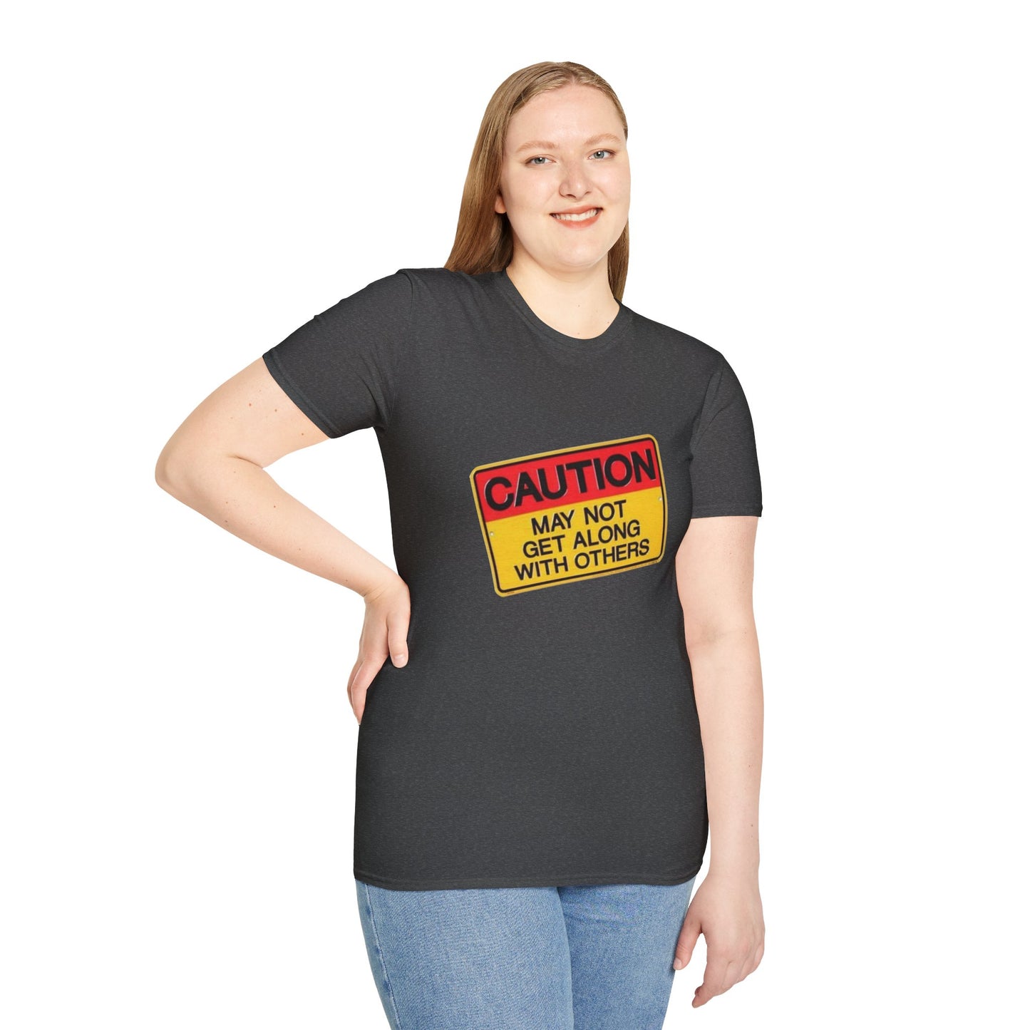 Caution T-Shirt Printify