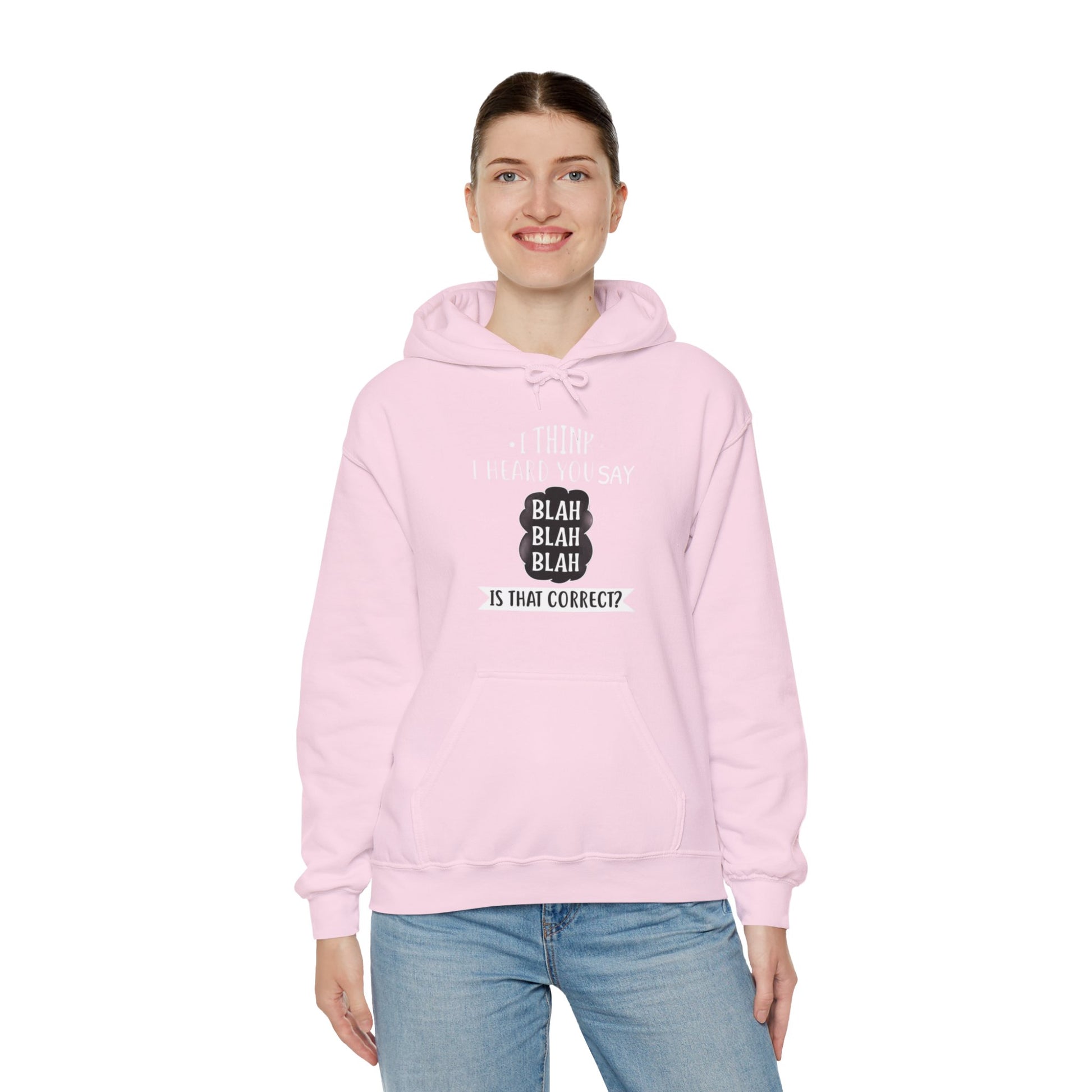 Bla Bla Bla Hoodie Sweatshirt Printify