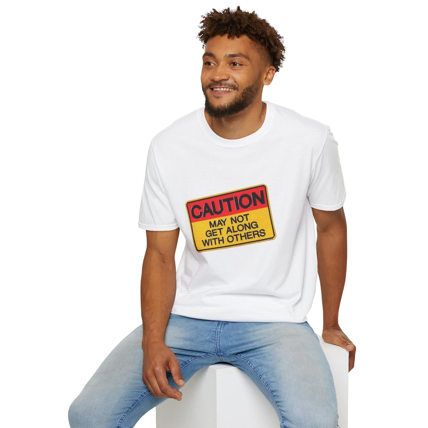 Caution T-Shirt Printify