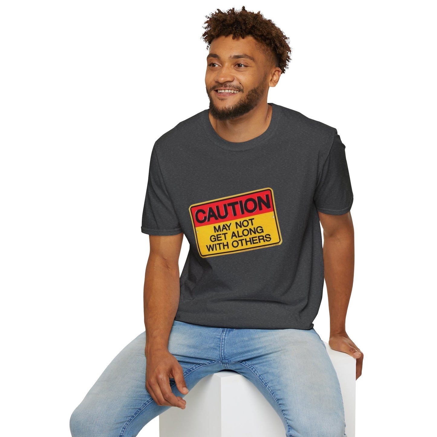Caution T-Shirt Printify