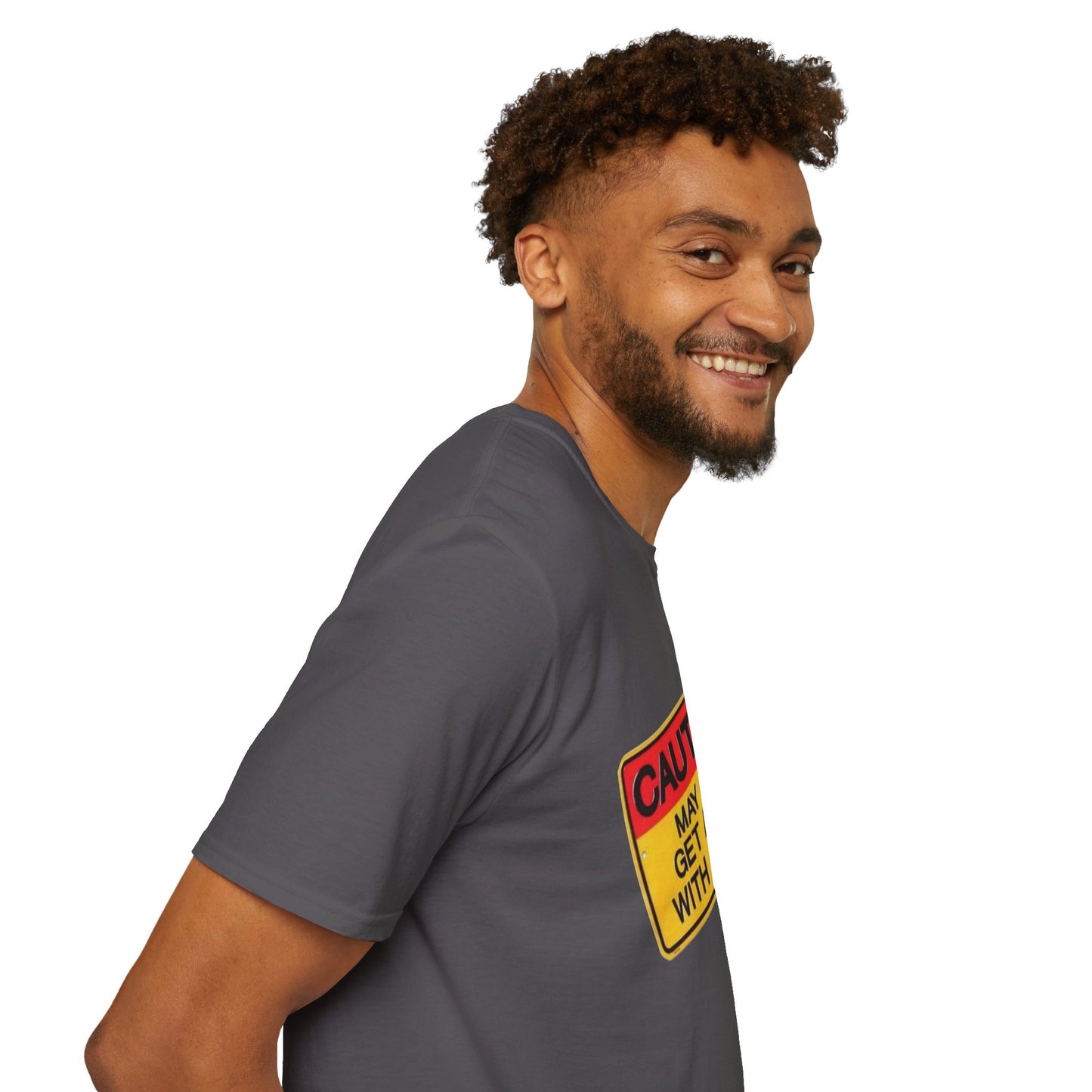 Caution T-Shirt Printify