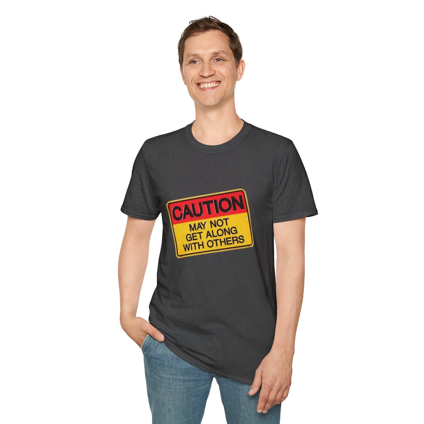Caution T-Shirt Printify