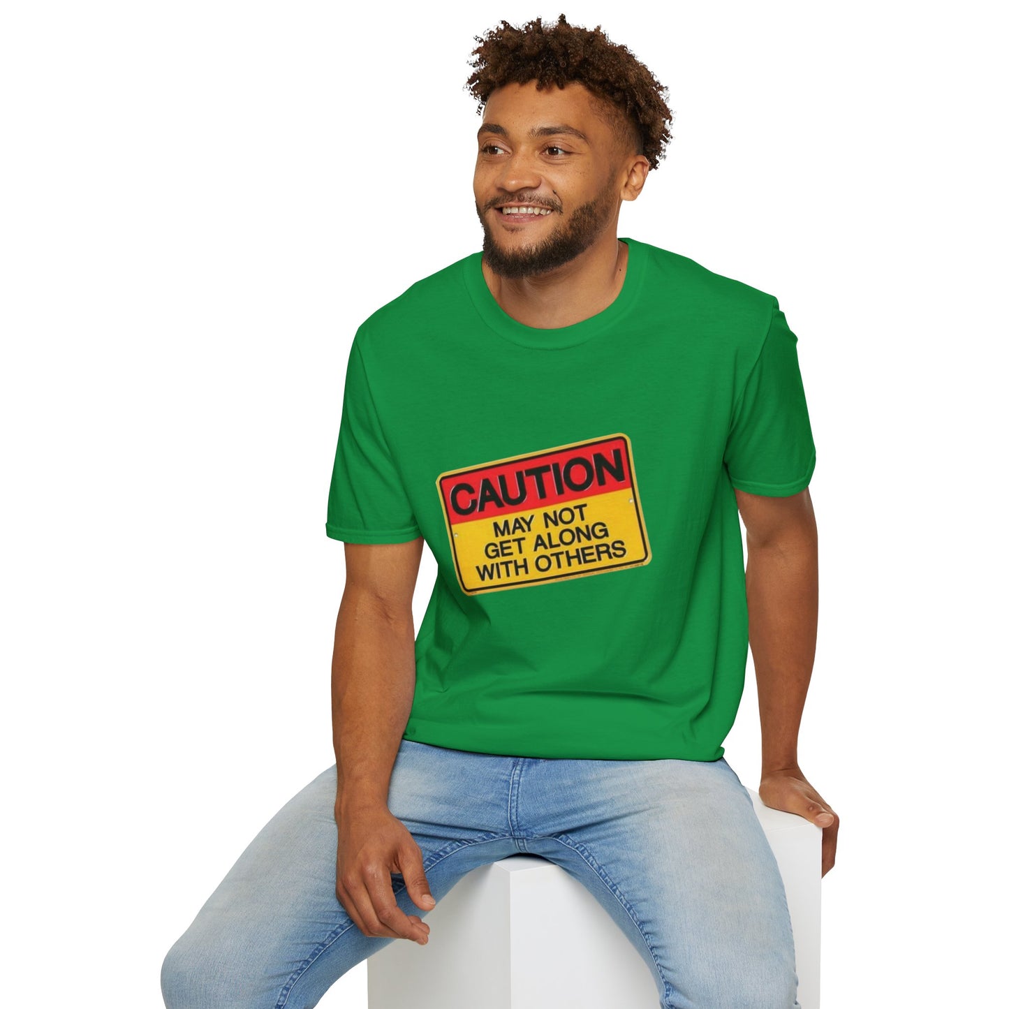 Caution T-Shirt Printify