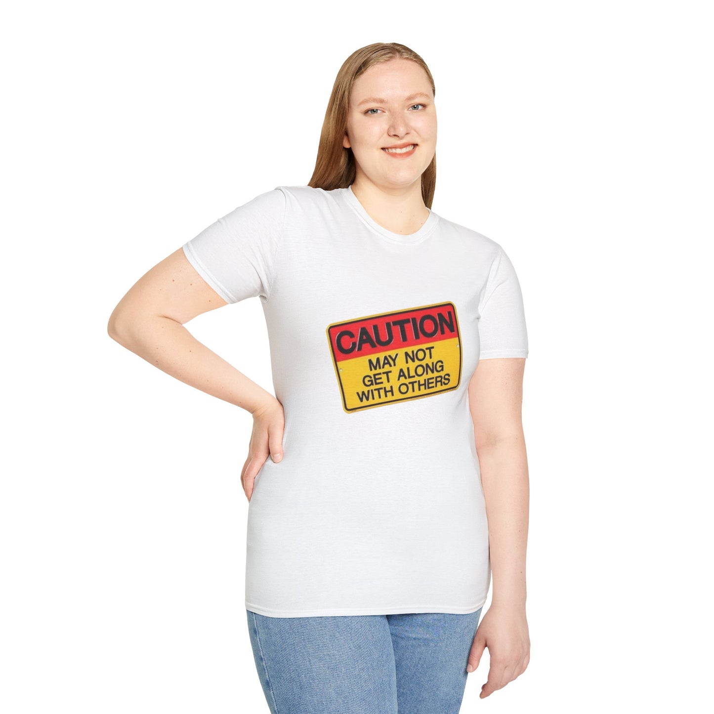Caution T-Shirt Printify