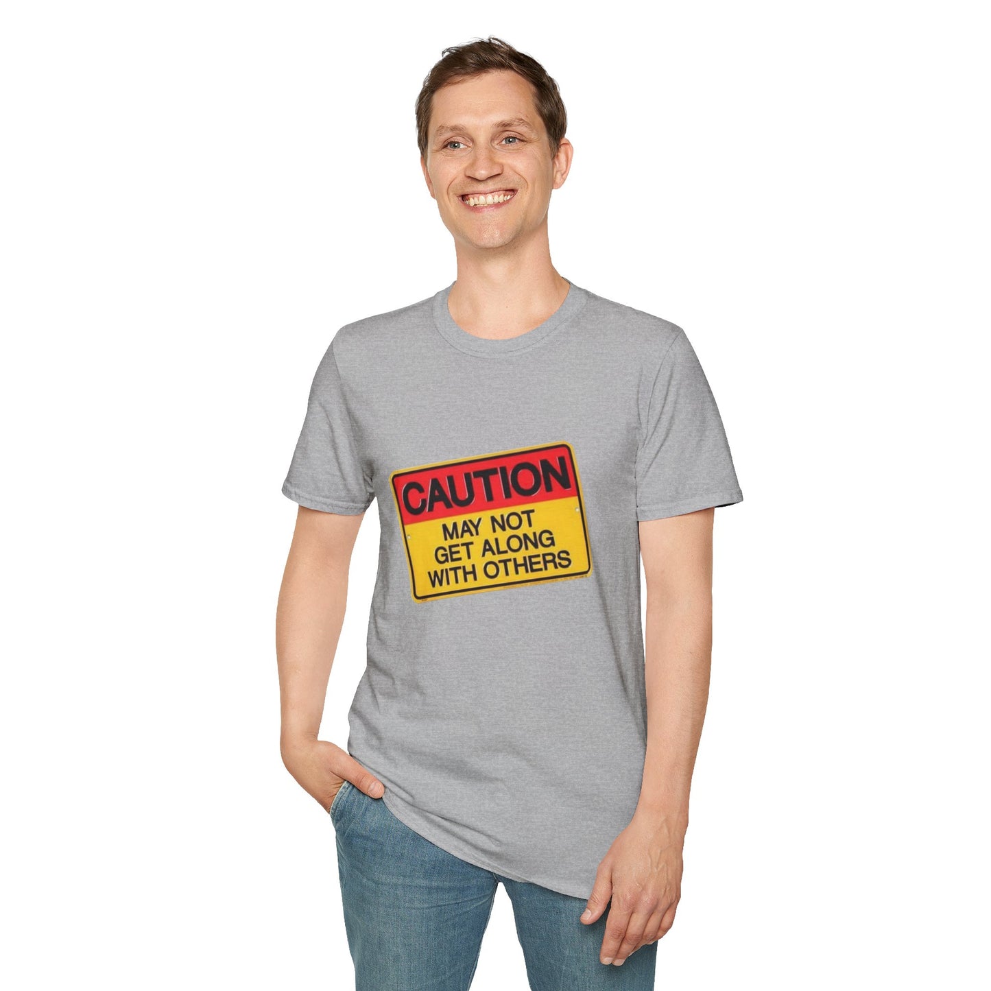 Caution T-Shirt Printify