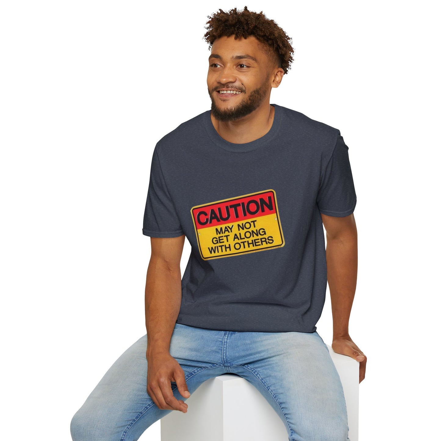 Caution T-Shirt Printify
