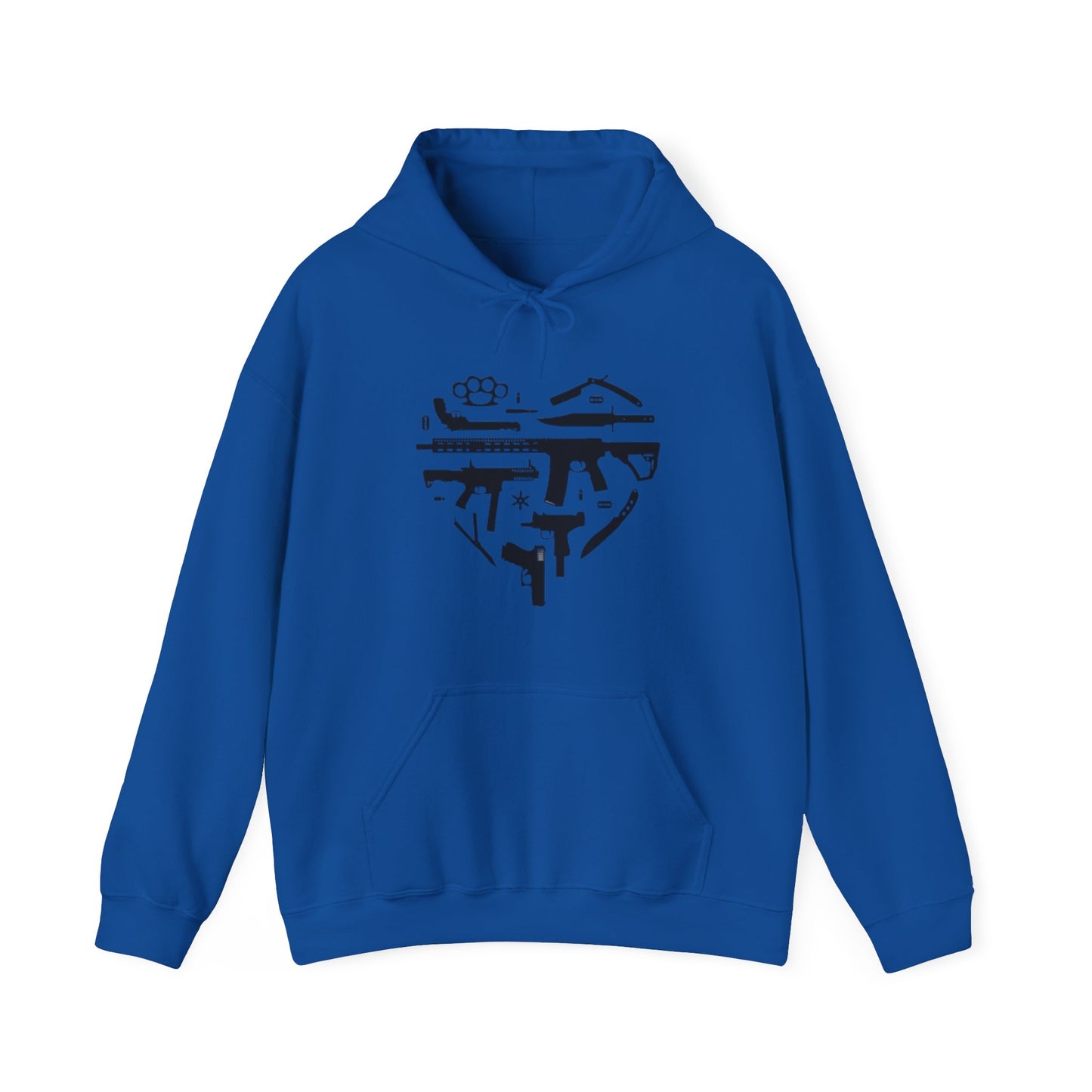 Love Guns Hooded Sweatshirt Printify