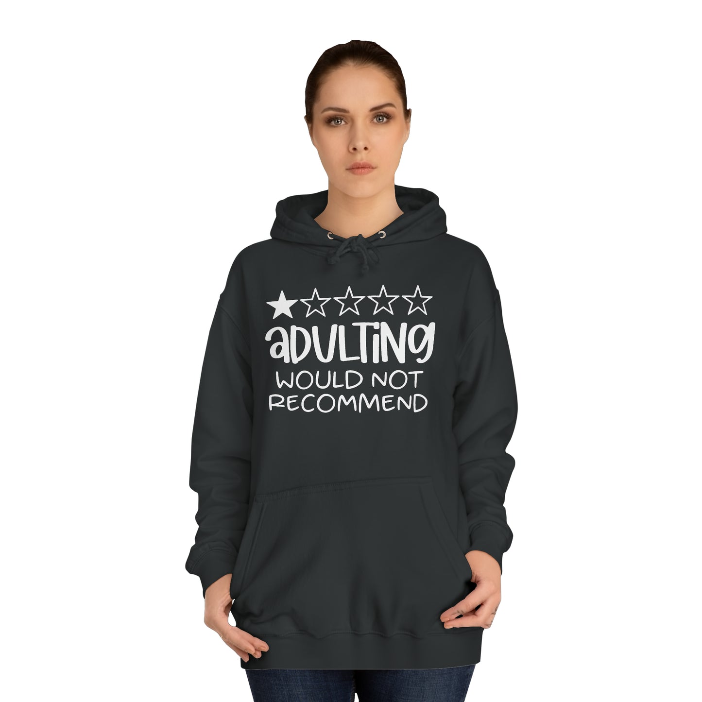 Adulting Hoodie Printify