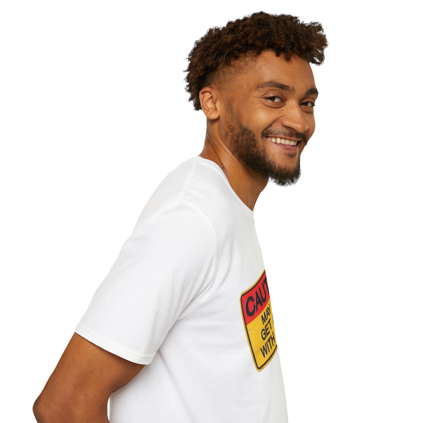 Caution T-Shirt Printify